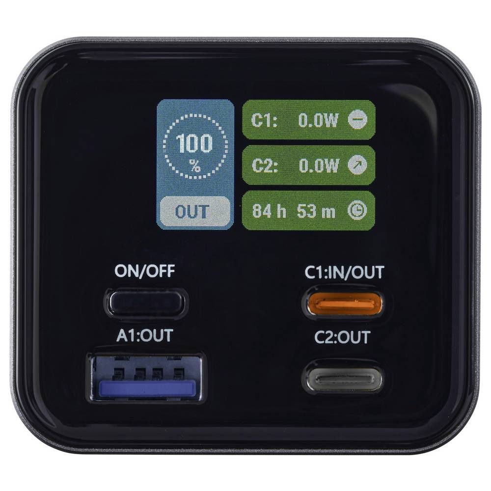 VOLTCRAFT VC-C904 Powerbank 20000 mAh USB PD 3.0 Li-Ion Grau (matt) Powerbank