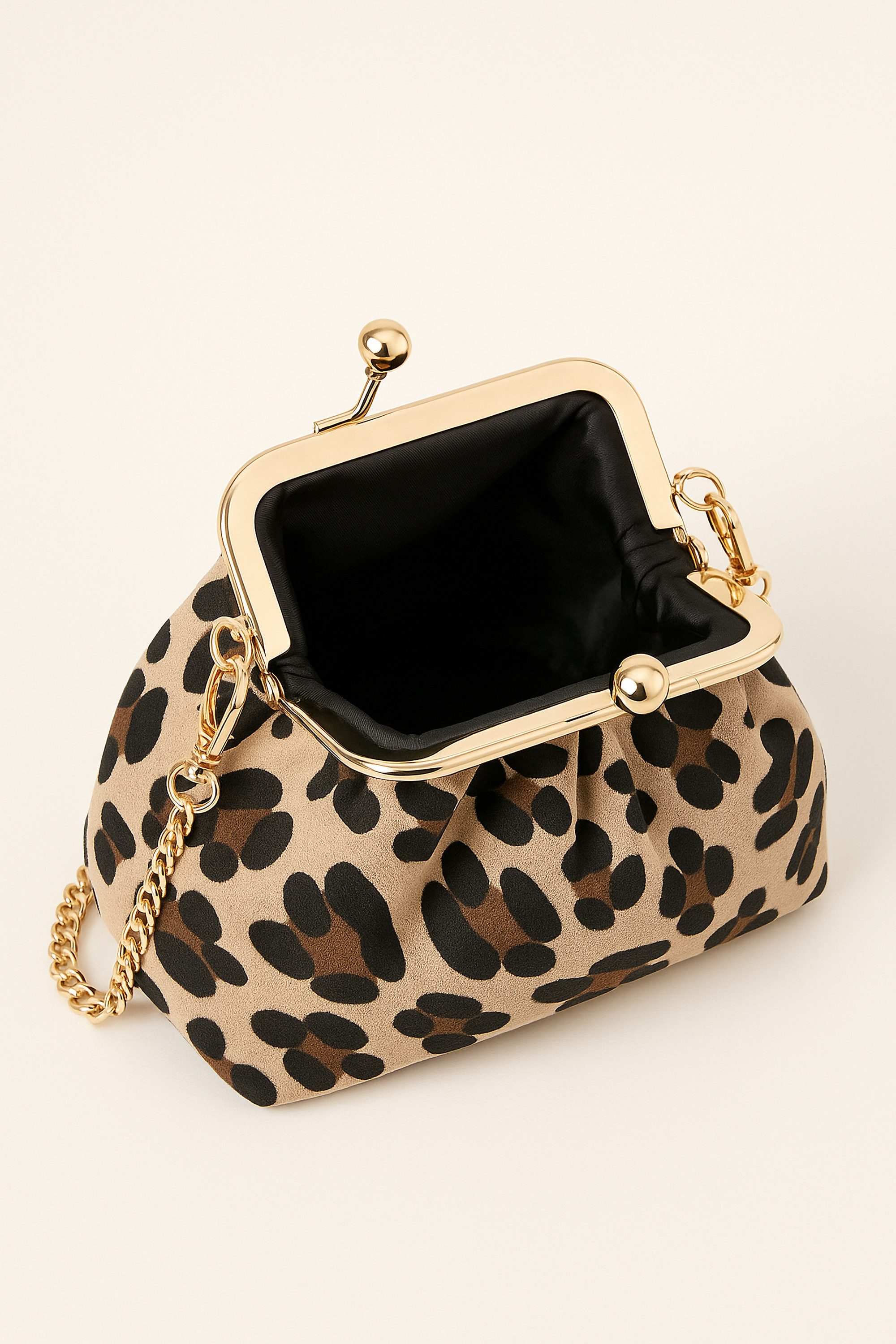 COLLEZIONE ALESSANDRO Umhängetasche Leo Purse, aus echtem Wildleder mit Leo Druck