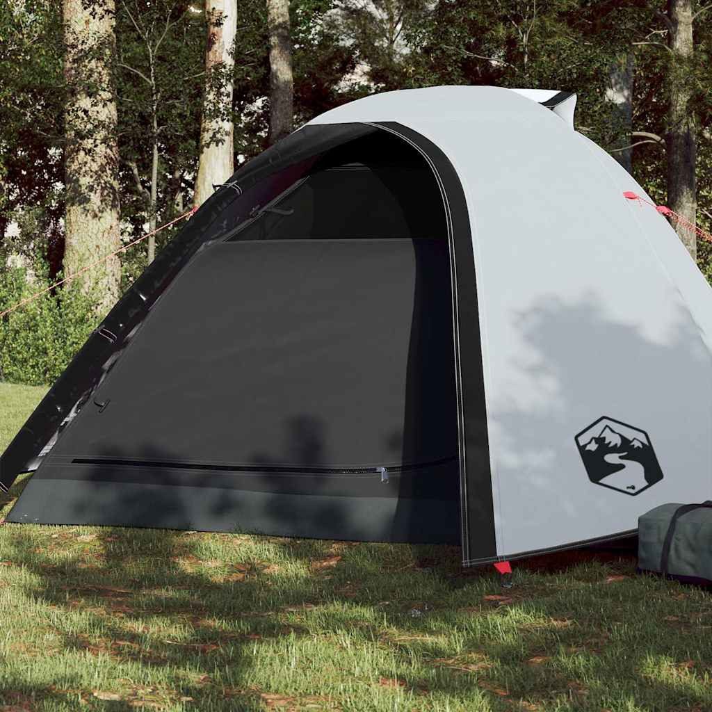 furnicato Faltzelt Campingzelt Kuppel 260x212x140 cm Weiß, (1 tlg), Wetterfestes Familienzelt mit E-Anschluss und integrierten Netzwänden