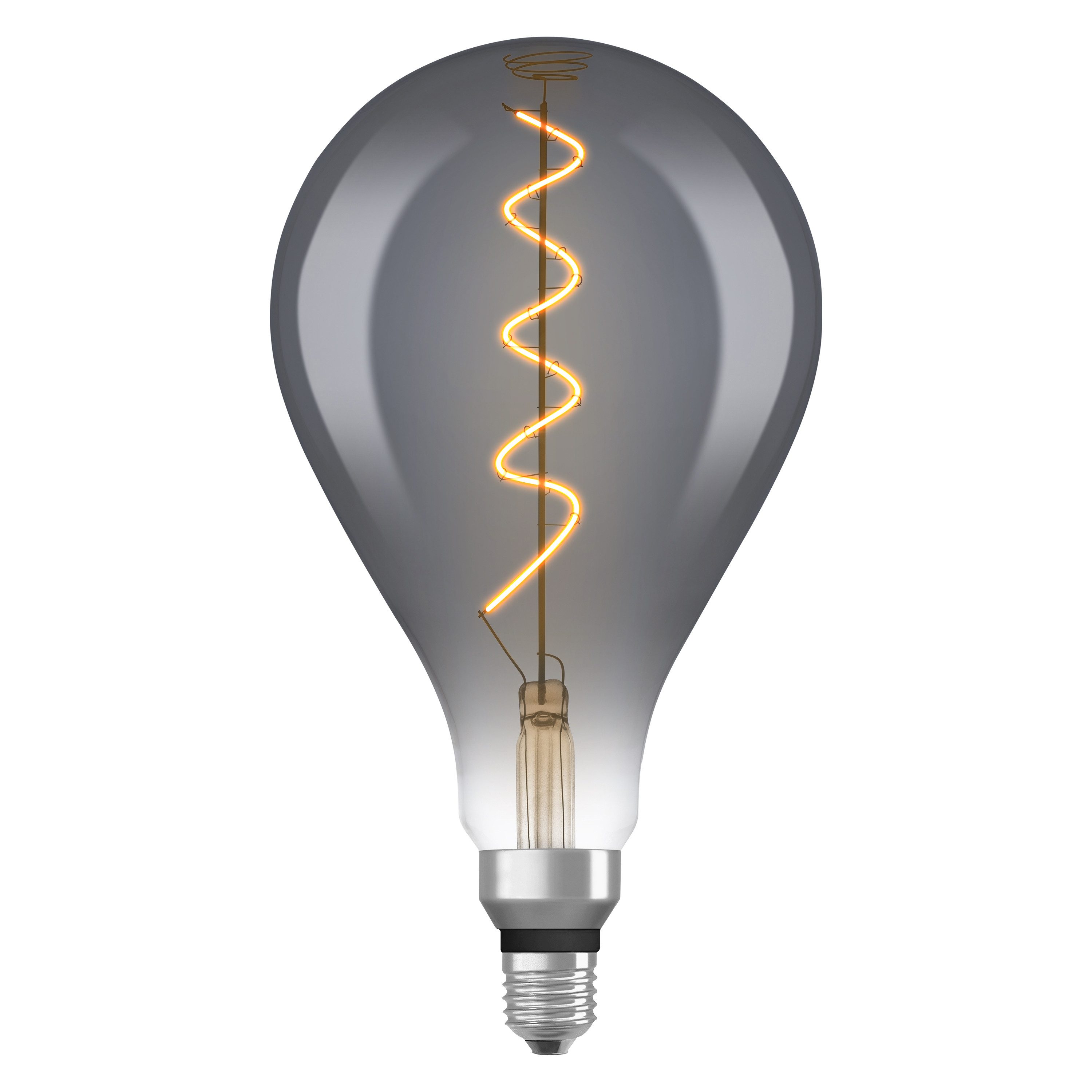 Ledvance LED-Leuchtmittel Vintage 1906 Edison 15 Filament Big Grape DIM 4W 818 Smoke E27, E27, 1 St., Warm Comfort Light, Einfacher Austausch von Standardglühlampen