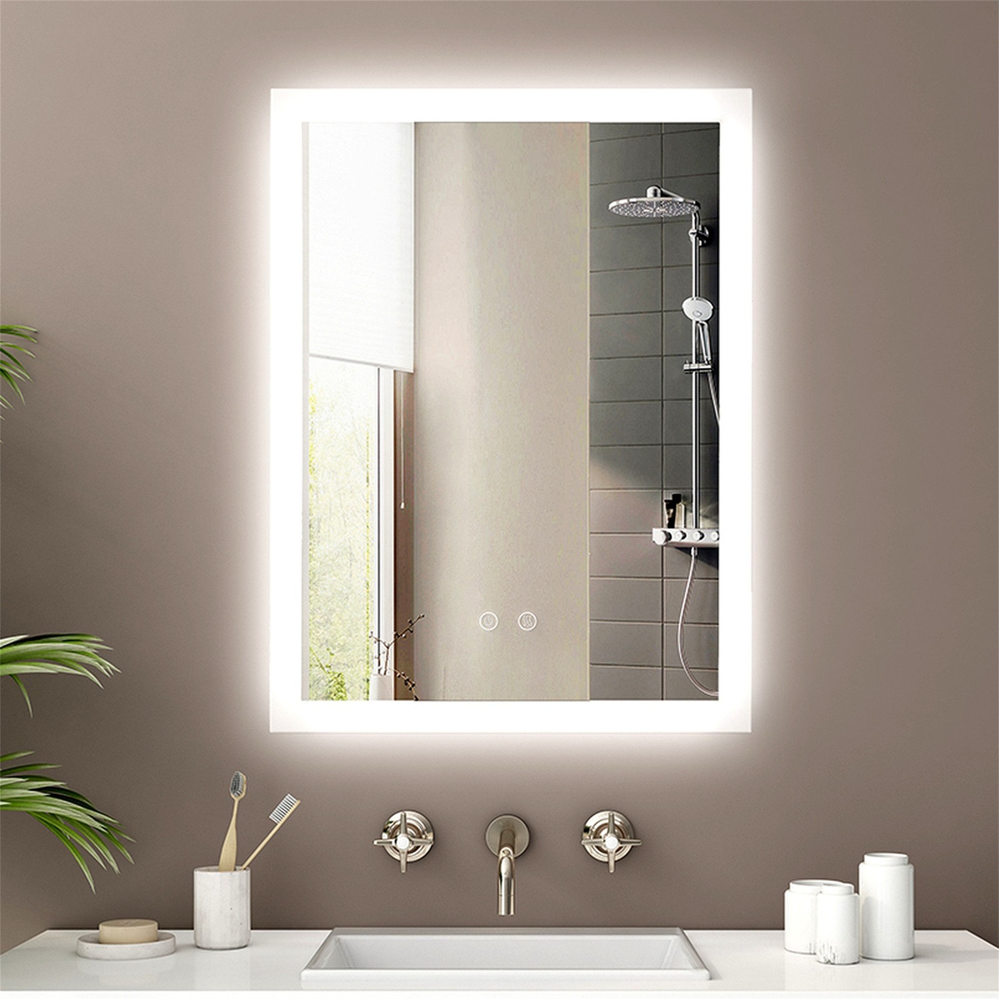 IMPTS Badspiegel LED Badezimmerspiegel Wandspiegel mit günstig online kaufen