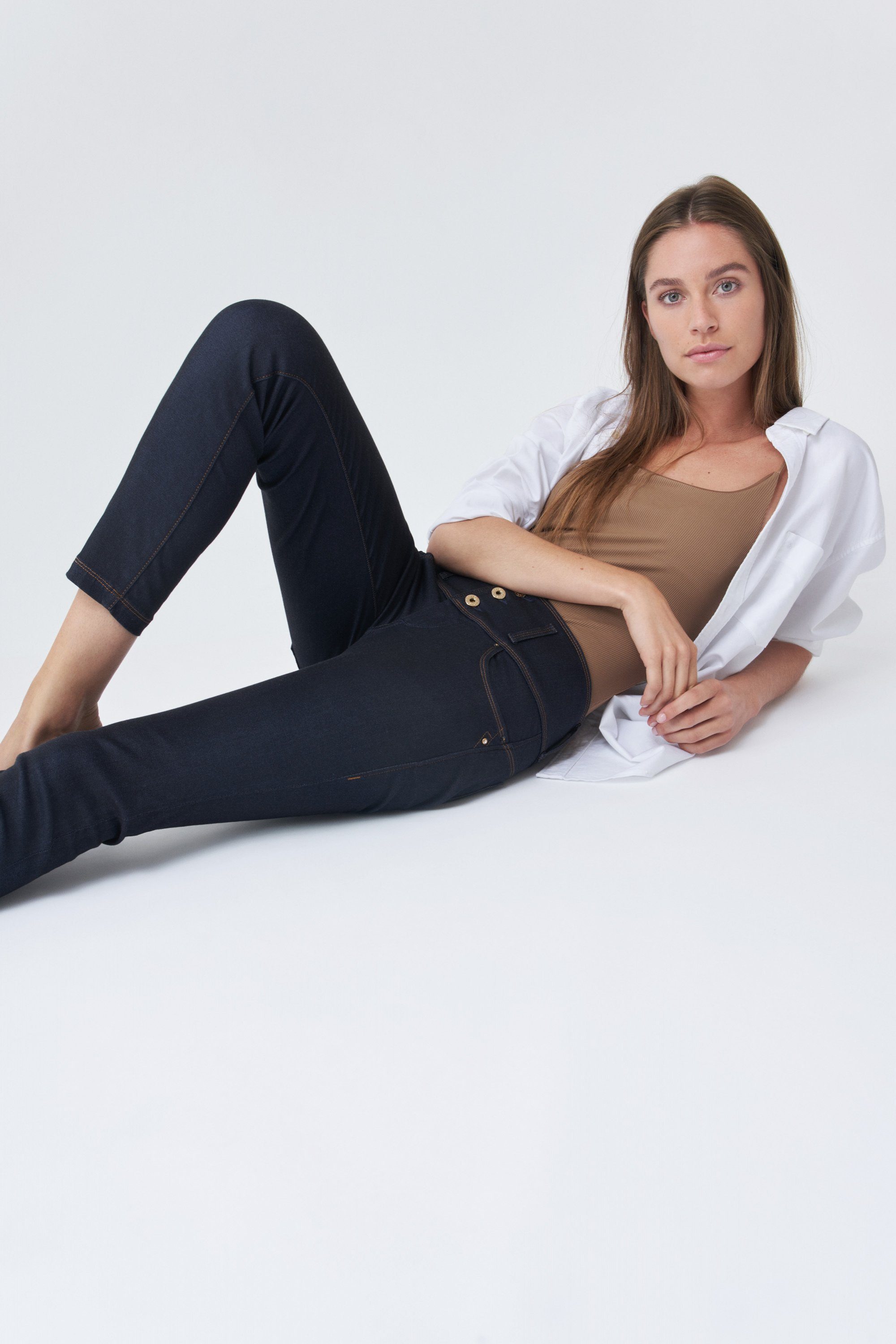 Salsa Stretch-Jeans SALSA JEANS MYSTERY PUSH UP CAPRI dark blue 125628.8505