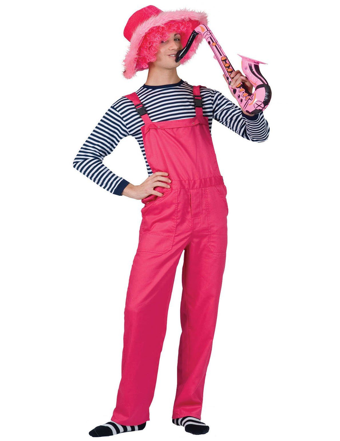 Espa Kostüm Latzhose Erwachsenen-Overall in Neonpink