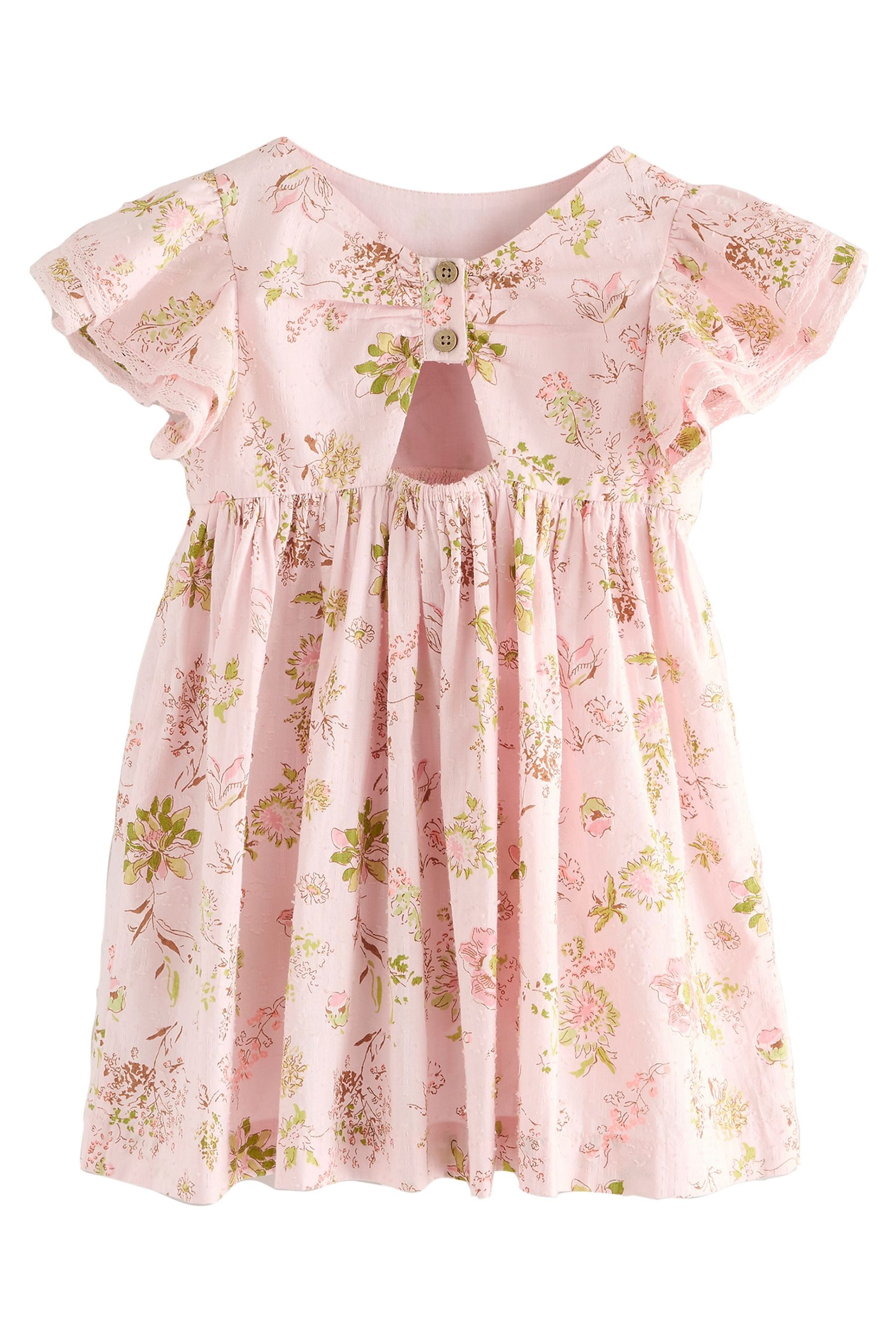 Next Sommerkleid Kleid mit Flügelärmeln aus günstig online kaufen
