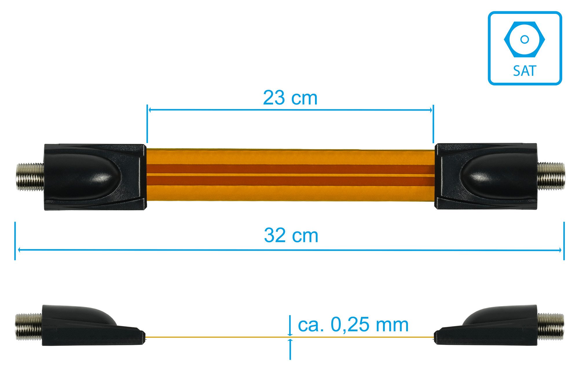 GOOD CONNECTIONS SAT-Kabel, (32 cm)