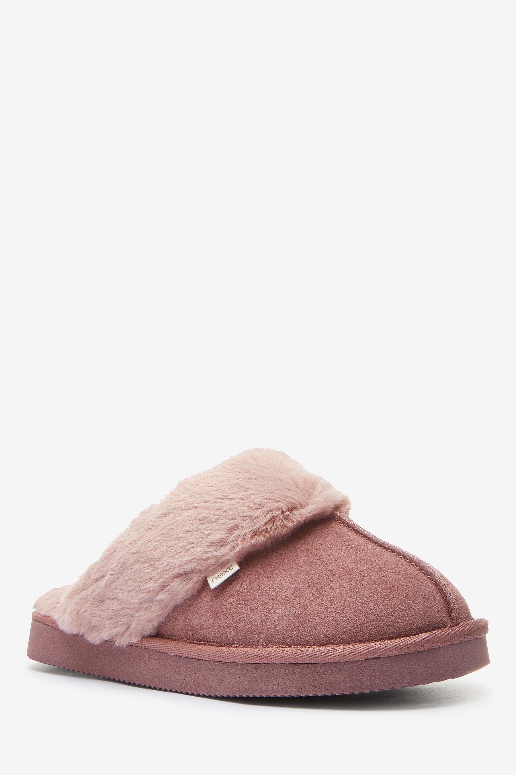 Hausschuhe aus Veloursleder Hausschuh
