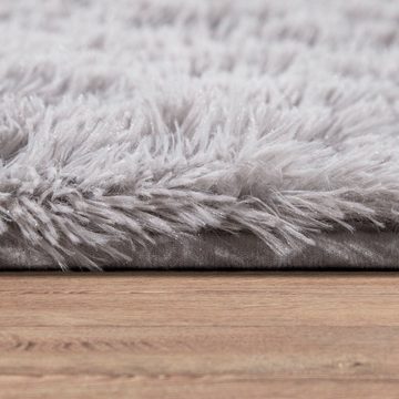 Hochflor-Teppich »Silky 591«, Paco Home, rechteckig, Höhe 37 mm, Uni Farben, besonders weich und kuschelig, ideal im Wohnzimmer & Schlafzimmer