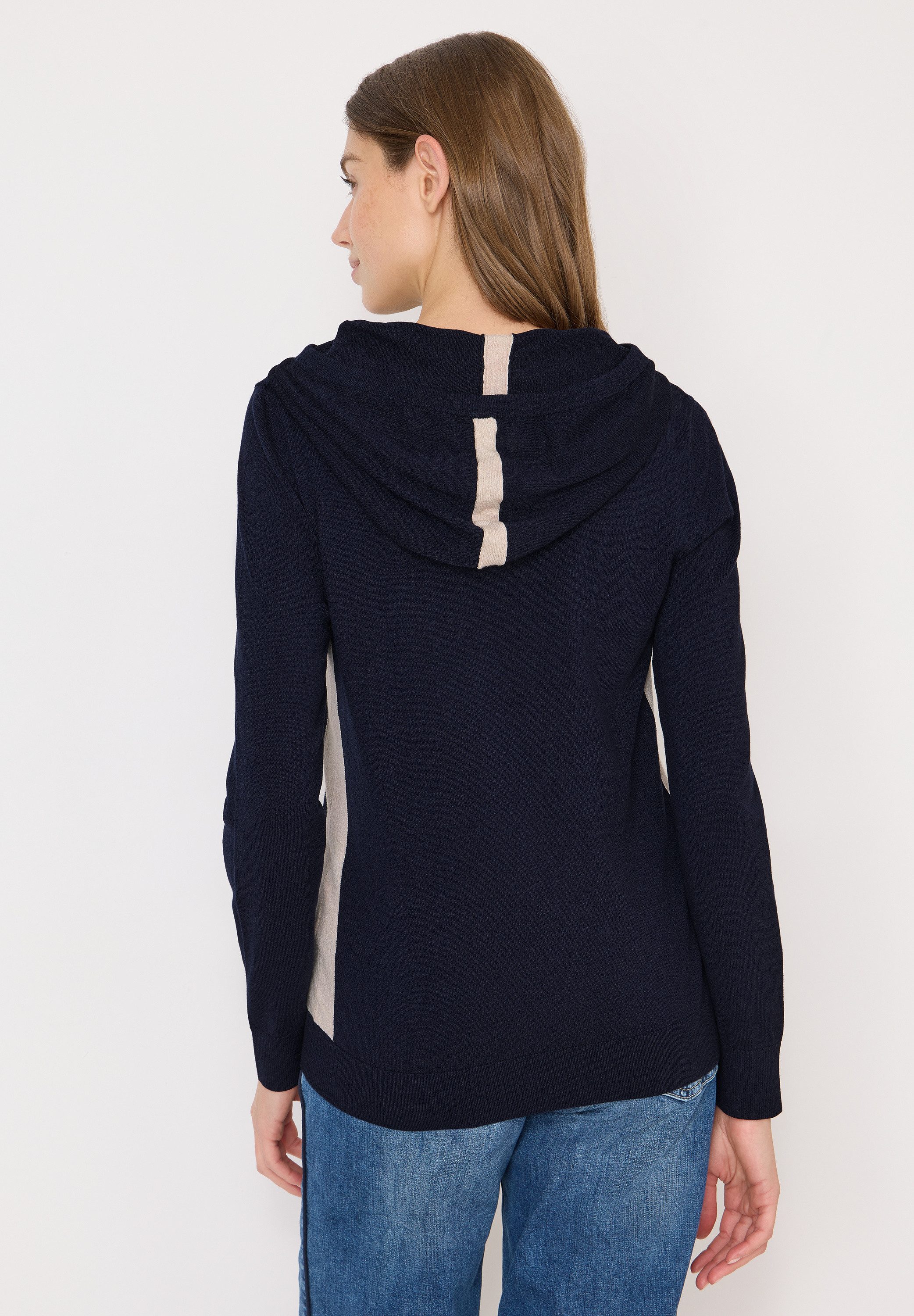 CECIL Strickpullover mit Kapuze mit Tunnelzugband günstig online kaufen