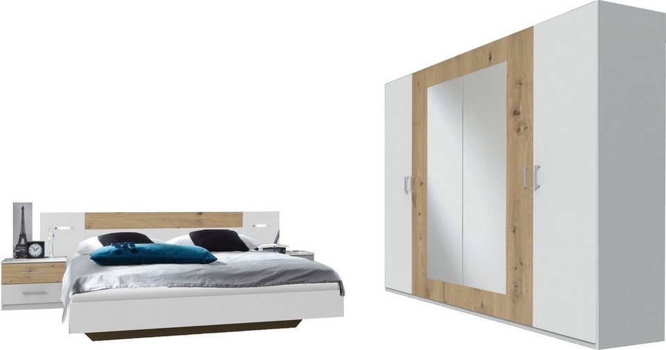 Wimex Schlafzimmer-Set Angie, (Set, 4-St), Schrank wahlweise Breite 225 cm  oder 270 cm
