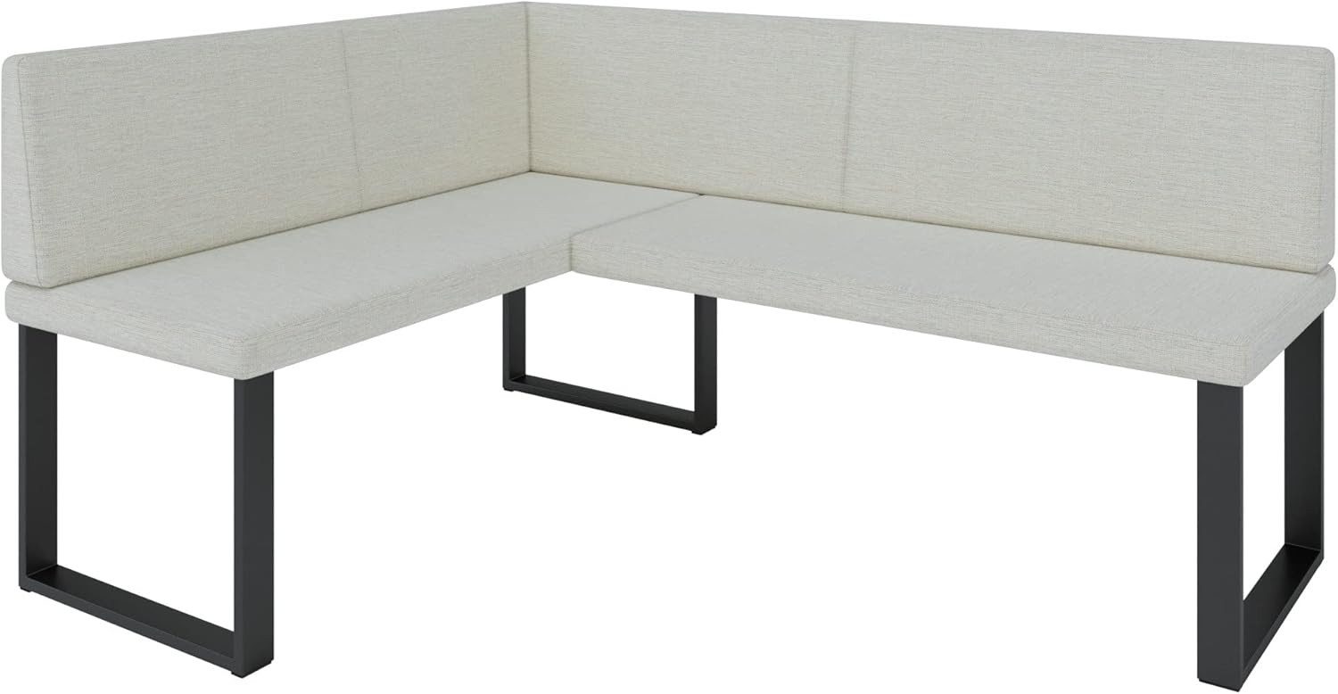 AN FURNITURE STORE Eckbank ALINA Metall, perfekt für Küche, Esszimmer, Wohnzimmer. Zwei Größen 128x168/142x196
