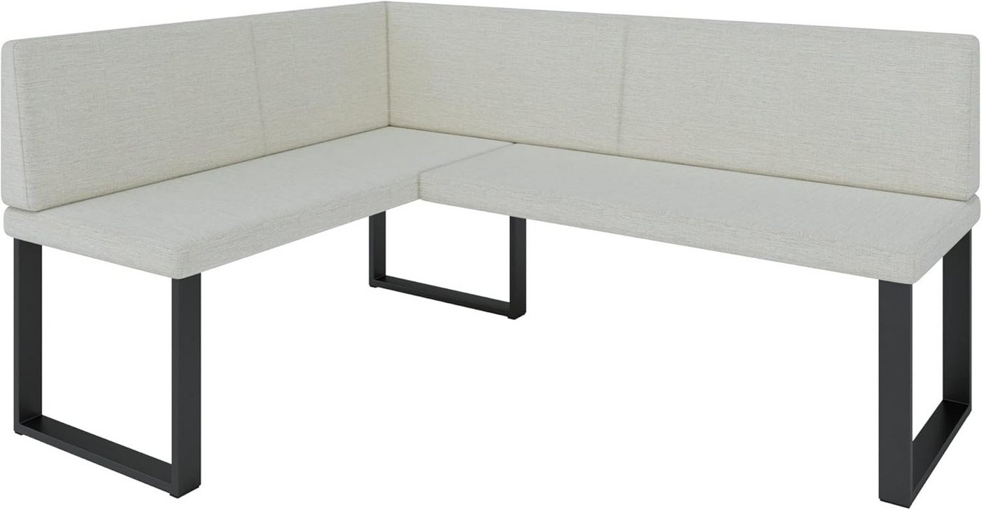 AN FURNITURE STORE Eckbank ALINA Metall, perfekt für Küche, Esszimmer, Wohnzimmer. Zwei Größen 128x168/142x196
