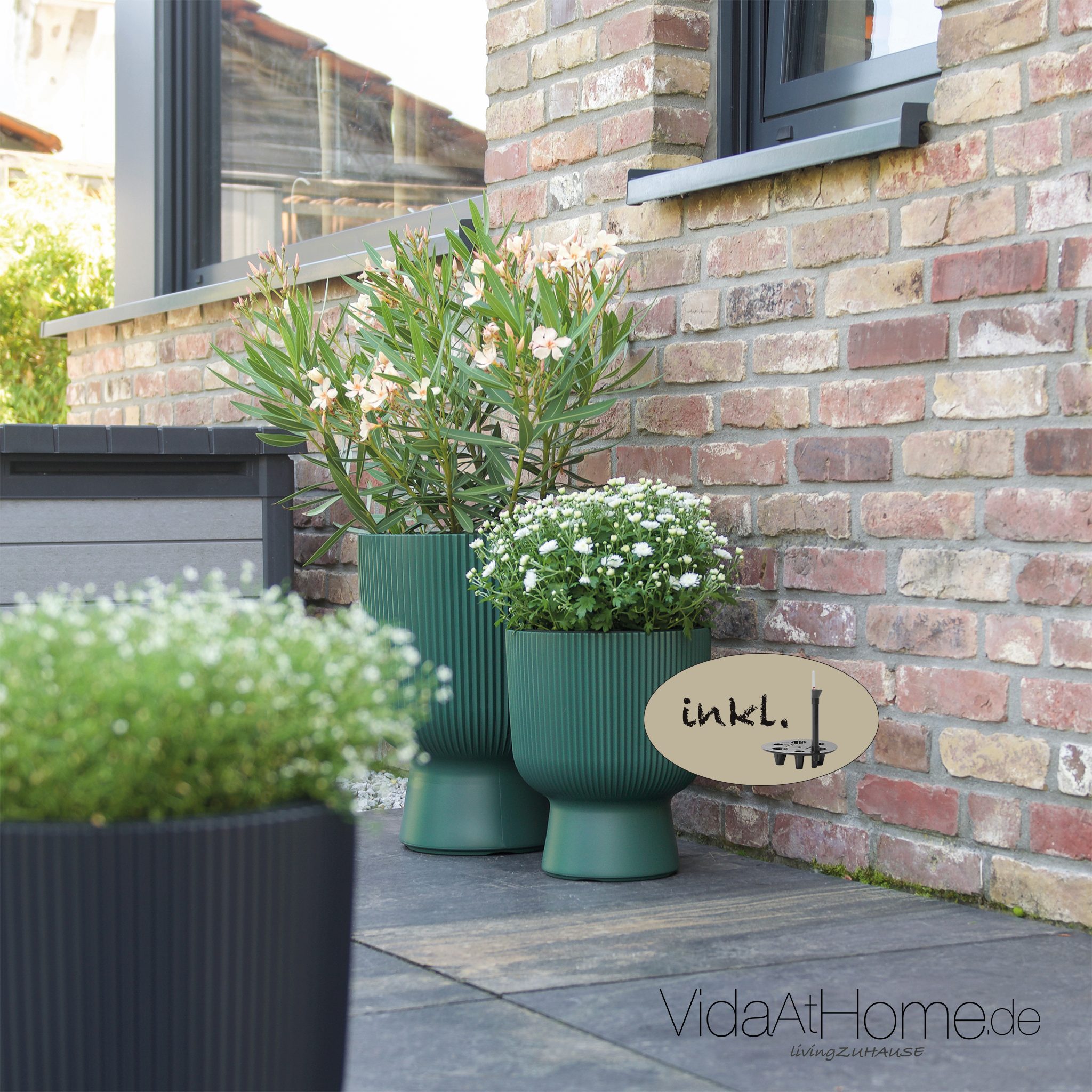 VidaAtHome.de Blumentopf Design-Pflanzgefäße-Set ALVY (2er Set) günstig online kaufen