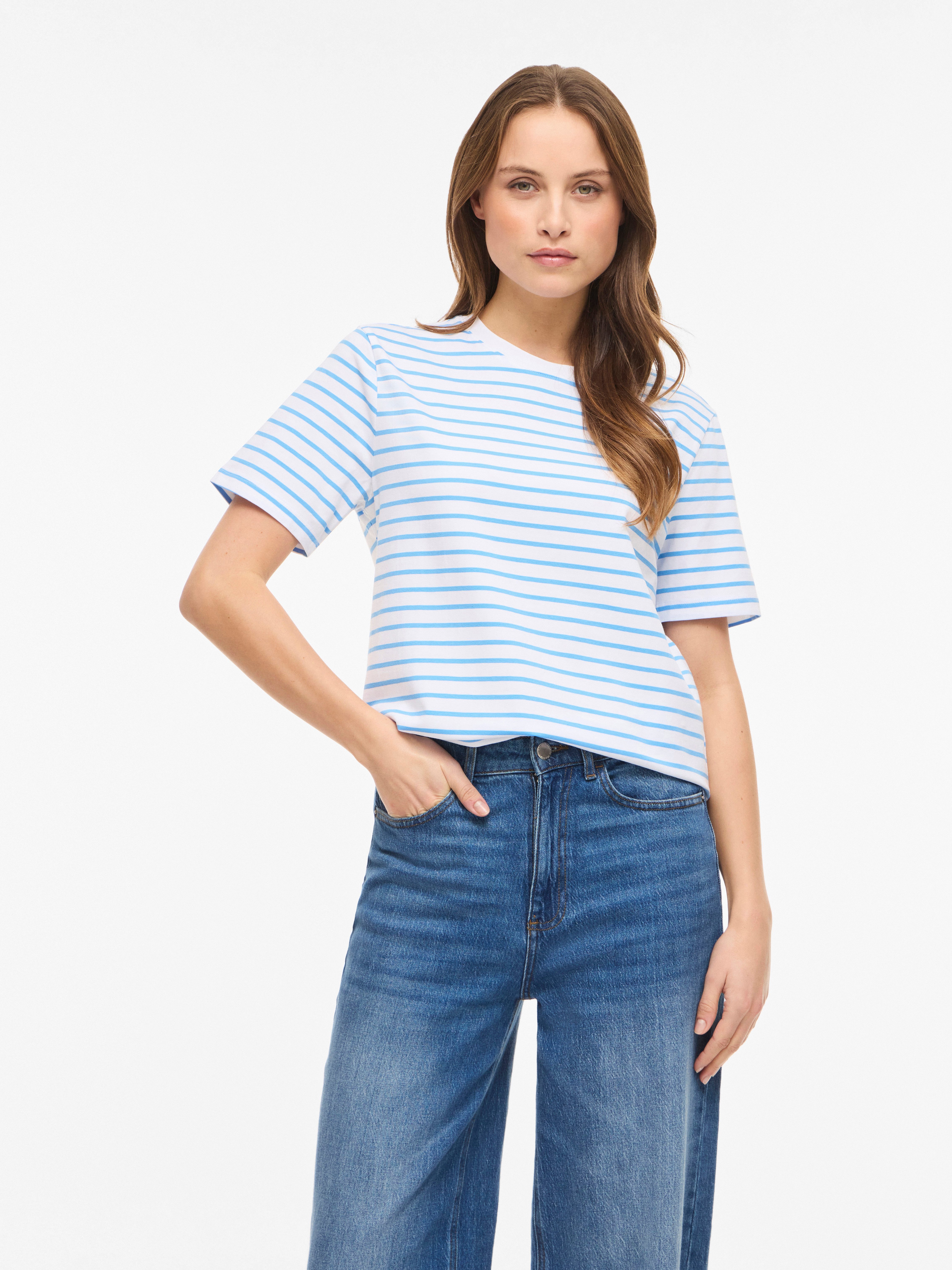 Vila Kurzarmshirt VINORA S/S YD T-SHIRT - NOOS