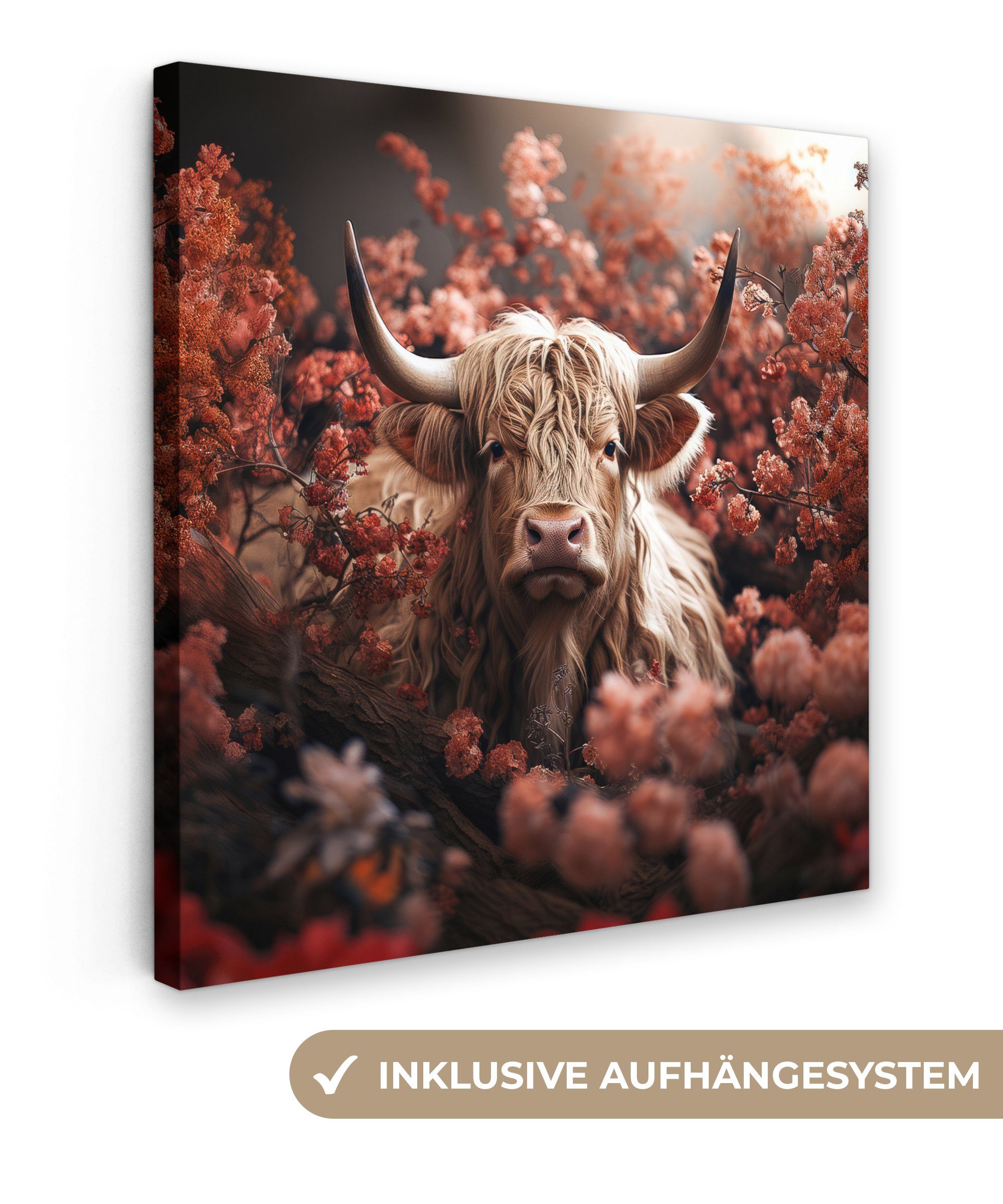 OneMillionCanvasses® Leinwandbild Schottische Highlander - Tier - Natur - B günstig online kaufen