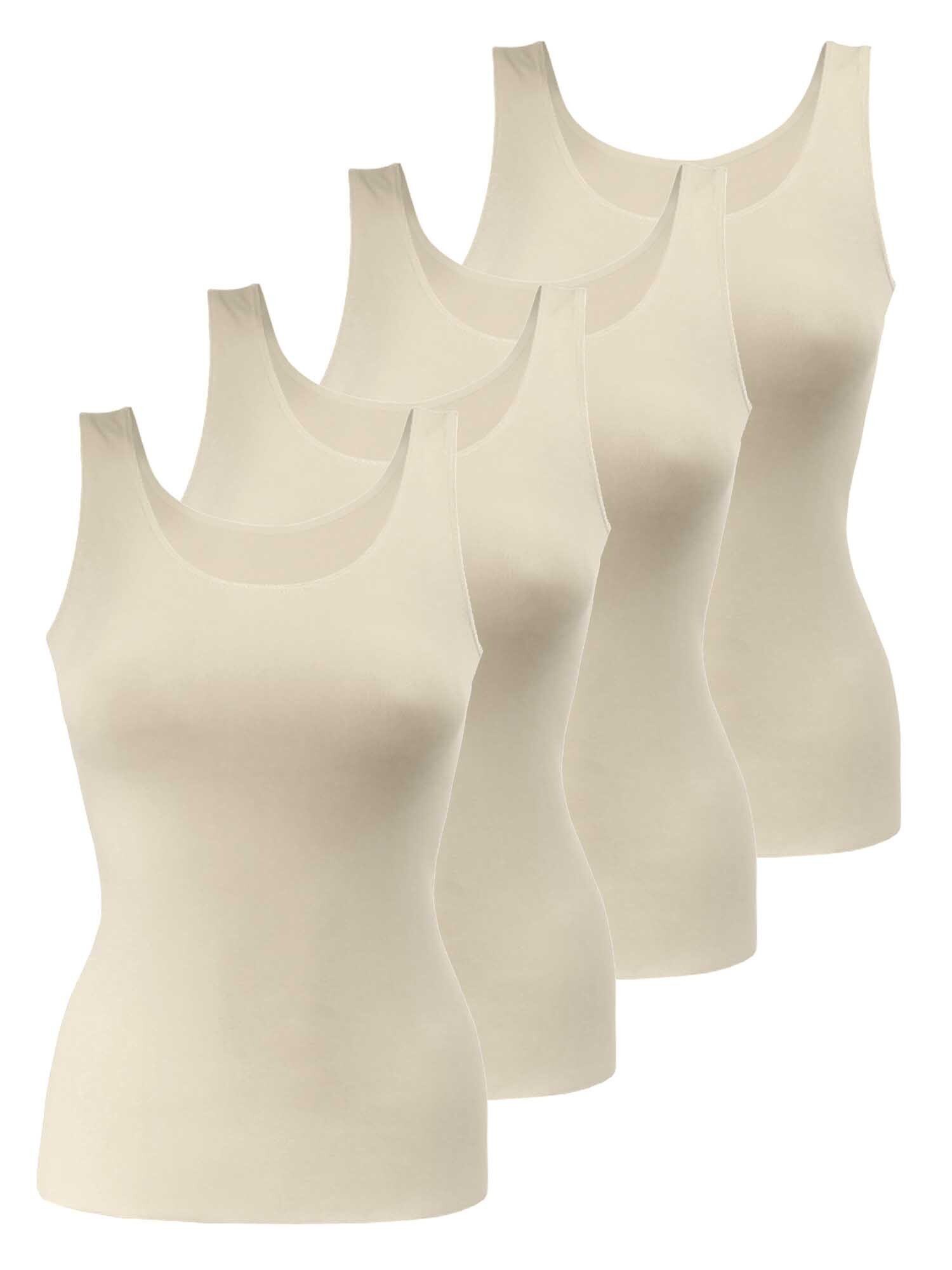 Yenita® Unterhemd Tank Top (4-St) in angenehmer Microfaserqualität günstig online kaufen