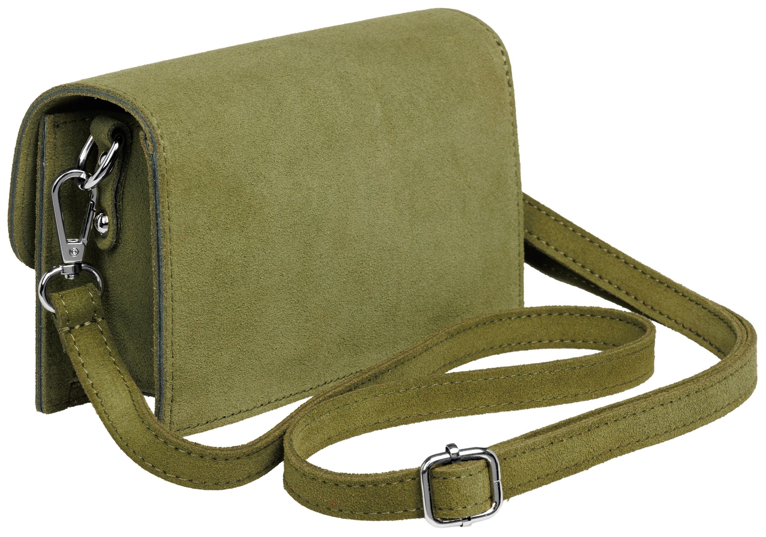 Caspar Umhängetasche Wildleder Dirndltasche Damen Handtasche günstig online kaufen