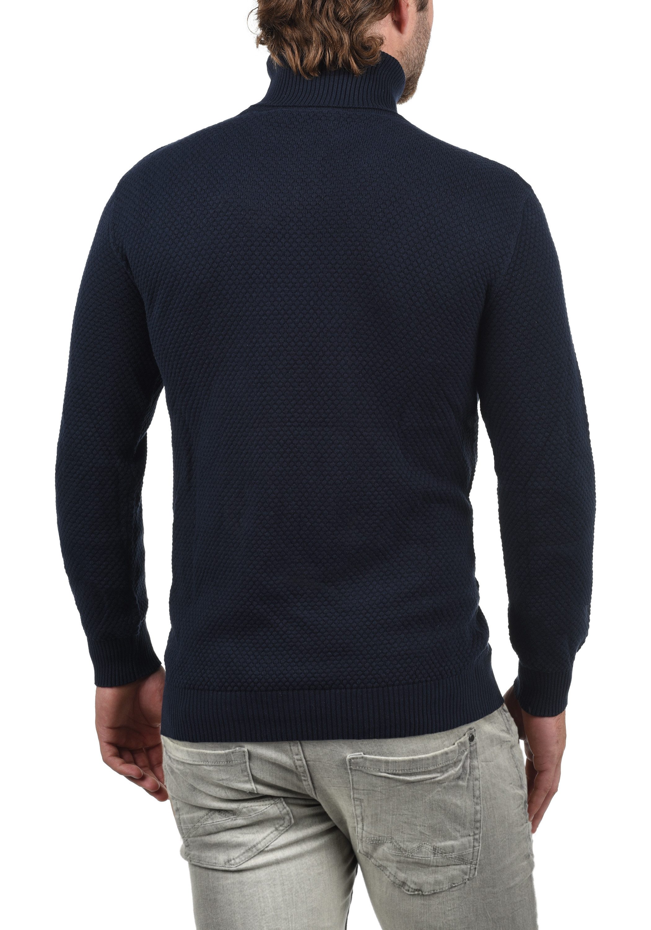 !Solid Rollkragenpullover SDKarlos Strickpullover mit Perlstrickmuster