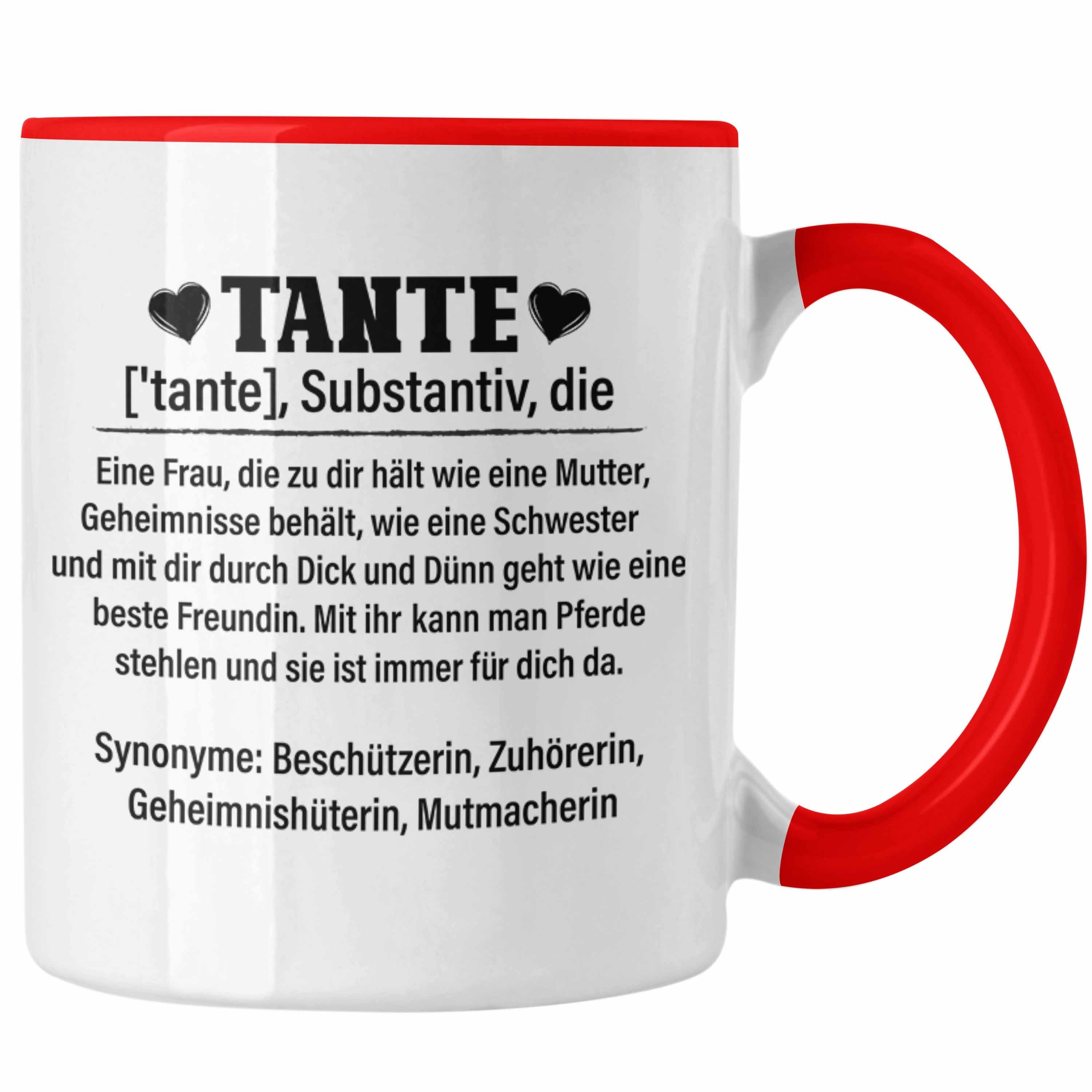 Trendation Tasse Trendation Beste Tante Geschenk Tasse Lustig Spruch