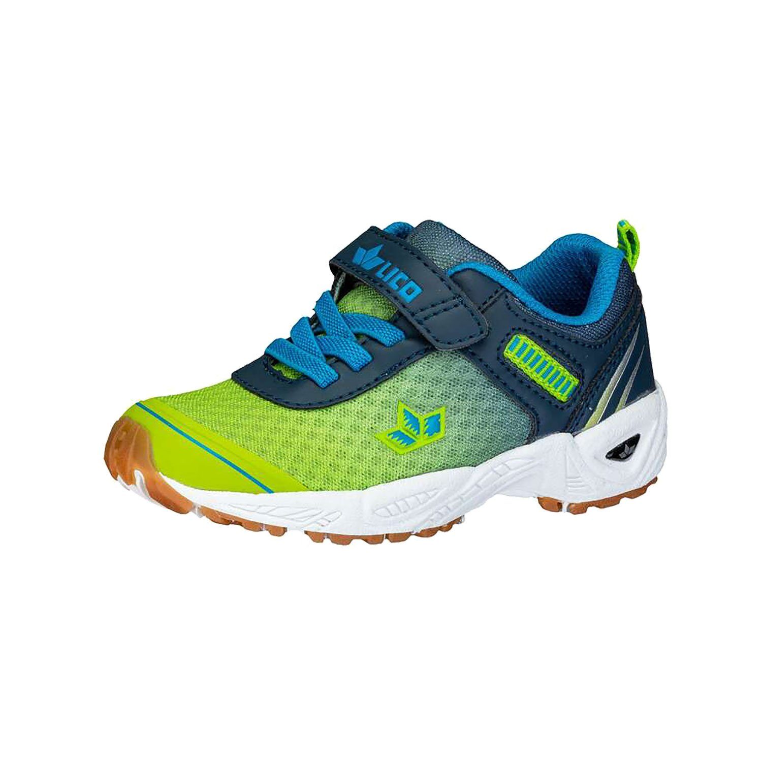 Lico Scarpe da Ginnastica Unisex per Bambini Salford Vs, Petrolio Blu Limone, 25 EU