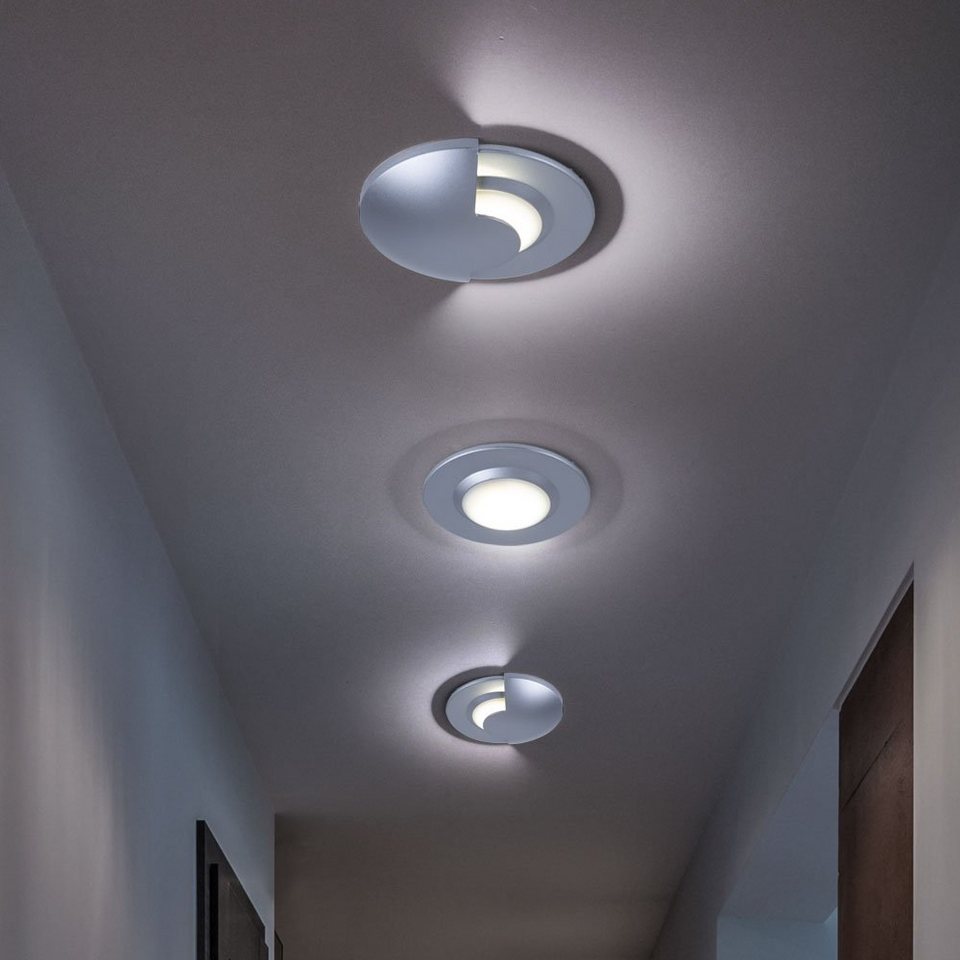 Paulmann LED Einbaustrahler, LED-Leuchtmittel fest verbaut, Kaltweiß,  Tageslichtweiß, LED Einbaustrahler IP44 Badezimmerleuchte Deckenstrahler  3er Set