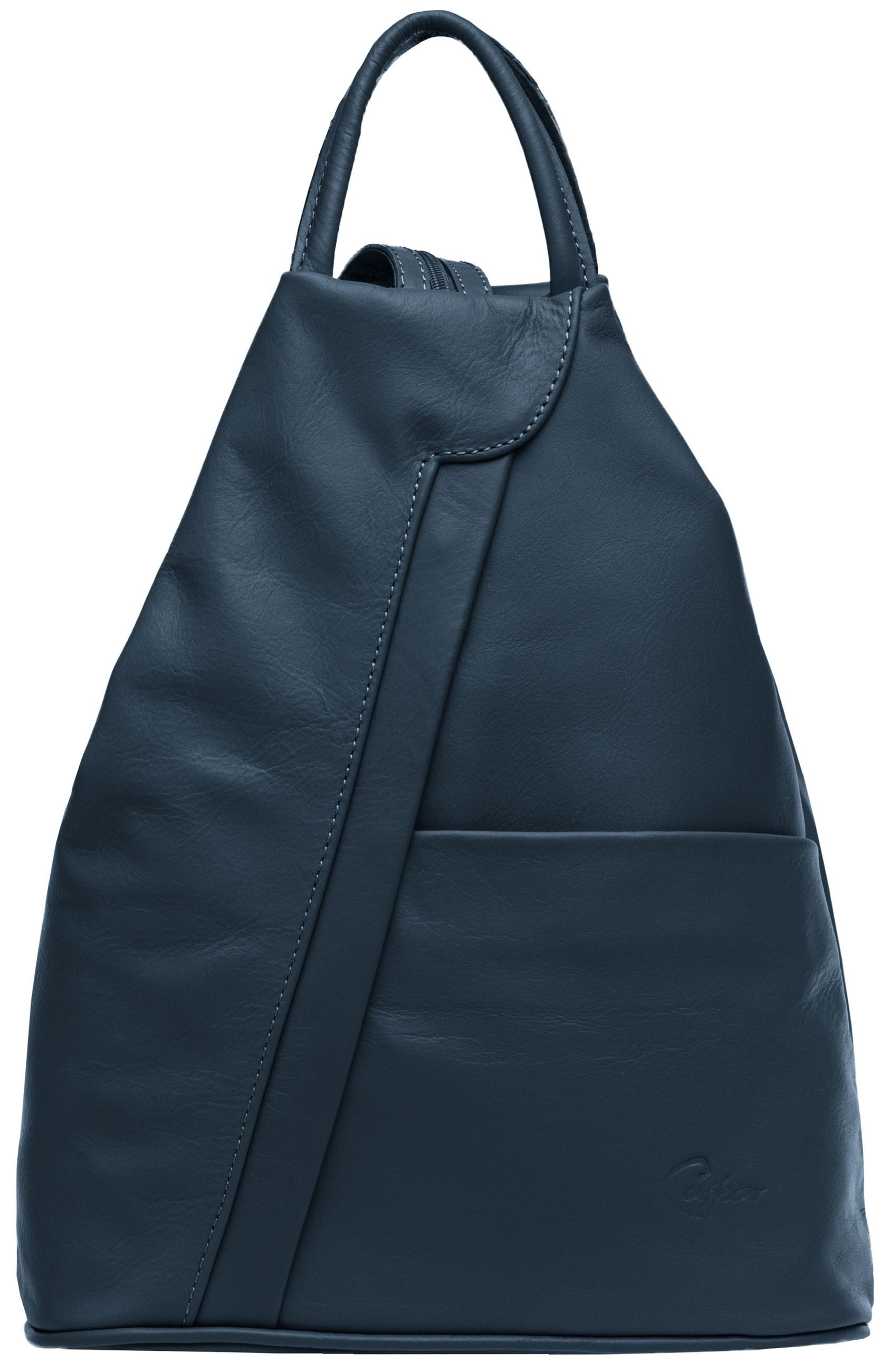 Caspar Cityrucksack 2in1 sportliche Leder Schultertasche günstig online kaufen