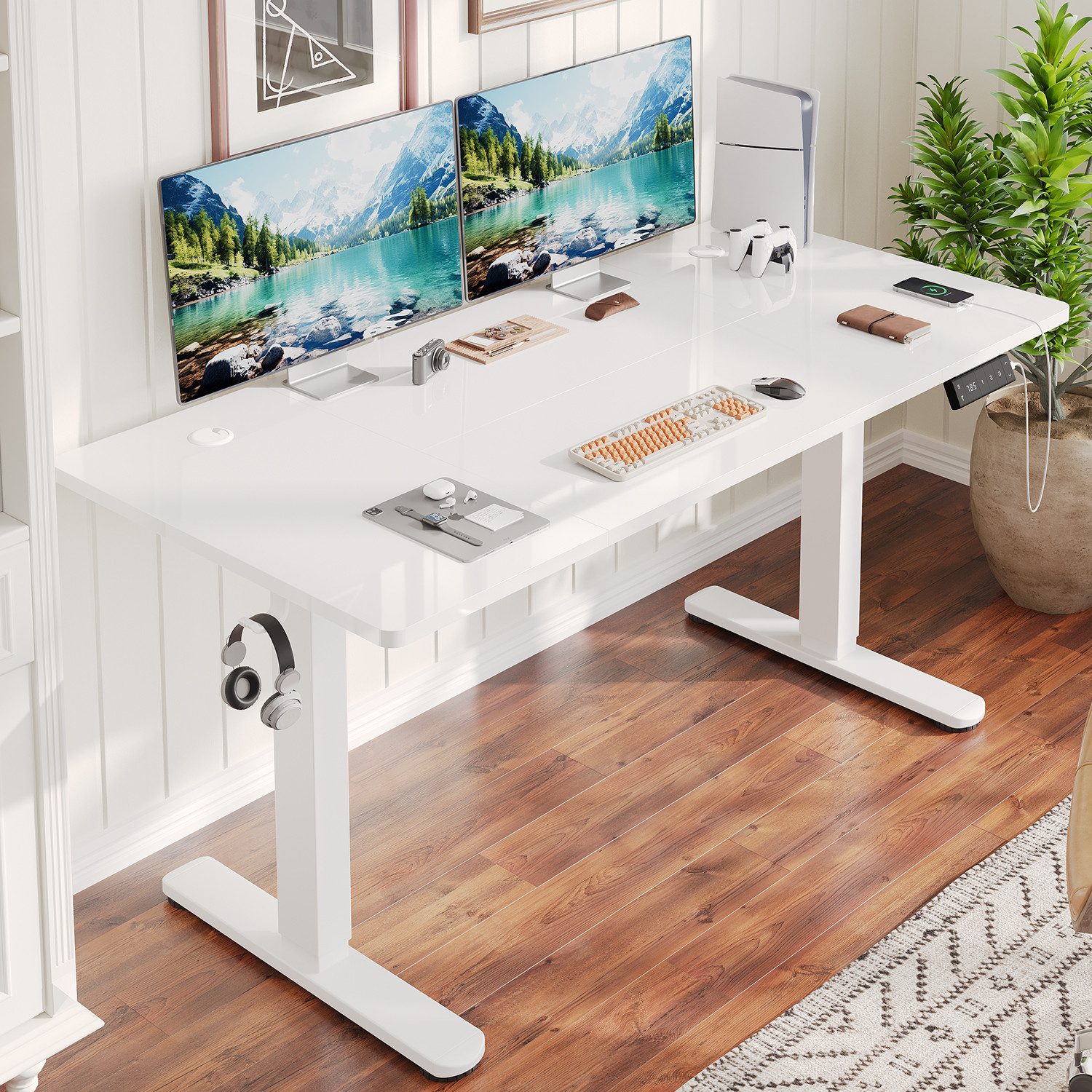 HOMALL Schreibtisch Höhenverstellbarer Schreibtisch mit 3 Höhen-Speicherfun günstig online kaufen