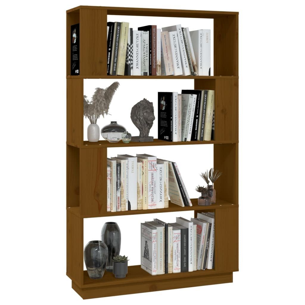 furnicato Honigbraun cm Bücherregal Massivholz 80x25x132 Bücherregal/Raumteiler