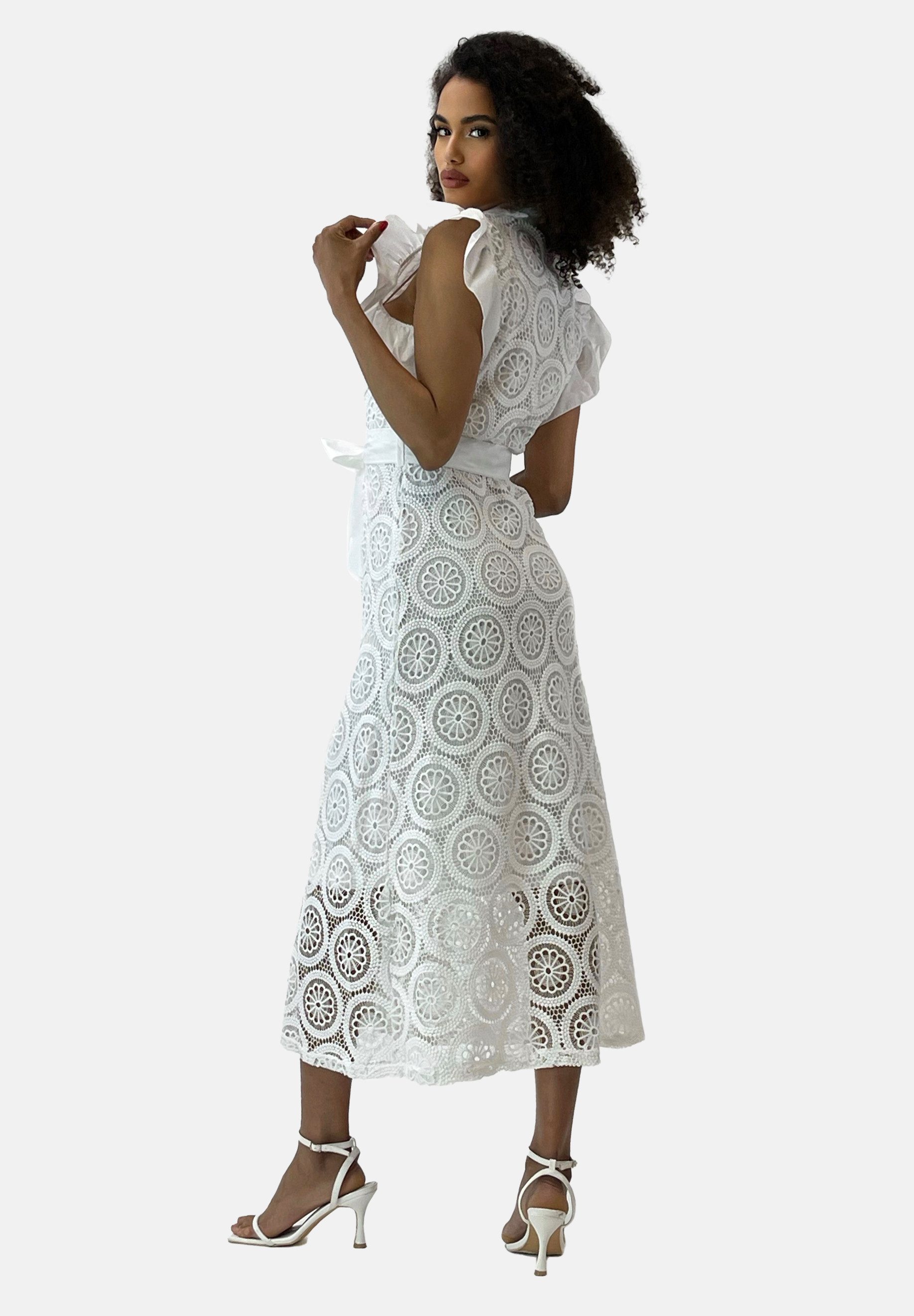Elara Spitzenkleid Elara Damen Sommerblumenkleid (1-tlg) günstig online kaufen