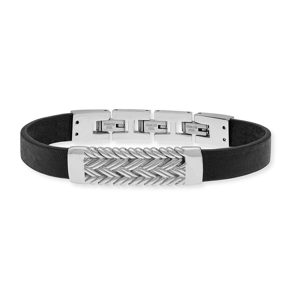Save Brave Armband Save Brave Armband SBB-IAN Leder schwarz (kein Set, 1-tlg., kein Set)