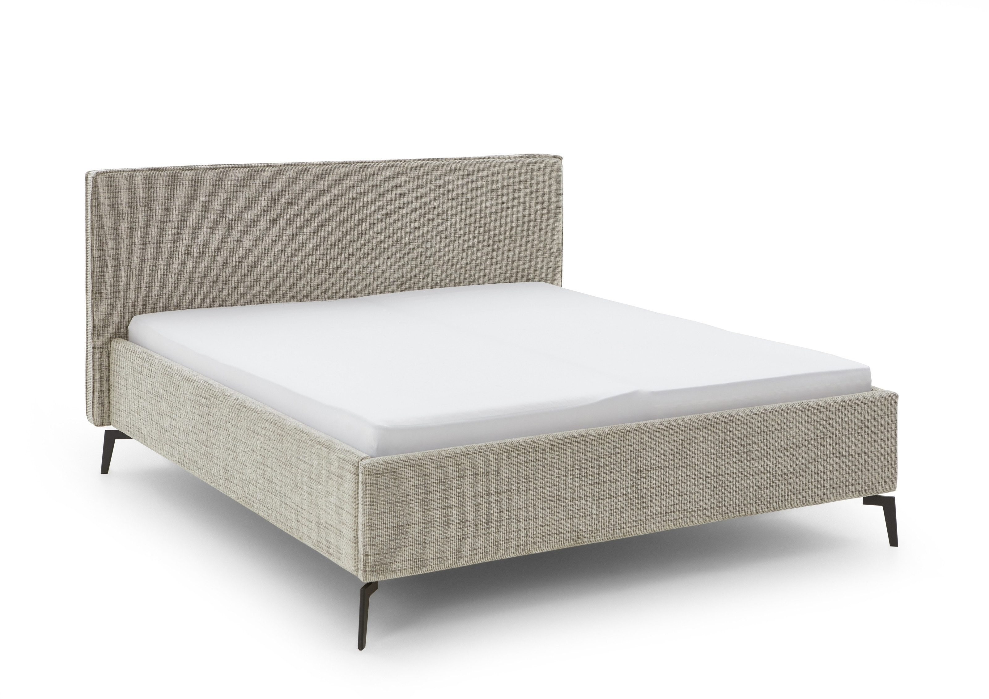 freiraum Polsterbett Riva, Liegefläche 160x200cm, Toffee, Stellmaß: 185x112x216cm (BxHxT)