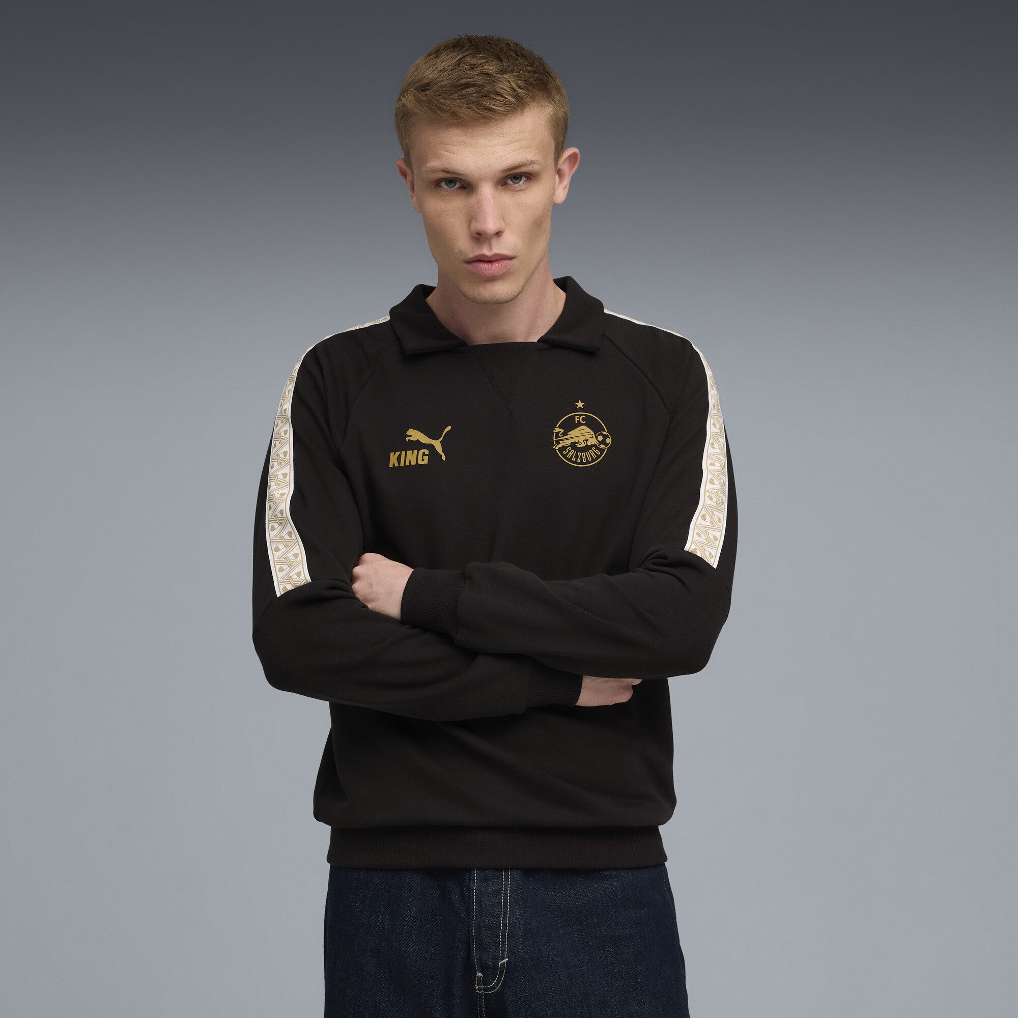 PUMA Sweatshirt FC Red Bull Salzburg KING Drill Top Herren