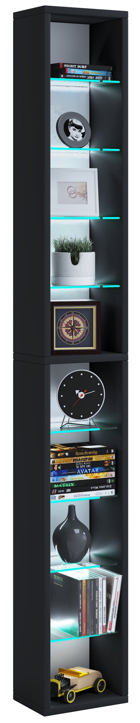 VCM Standregal Holz CD DVD Stand Aufbewahrung Regal Rasato XL günstig online kaufen