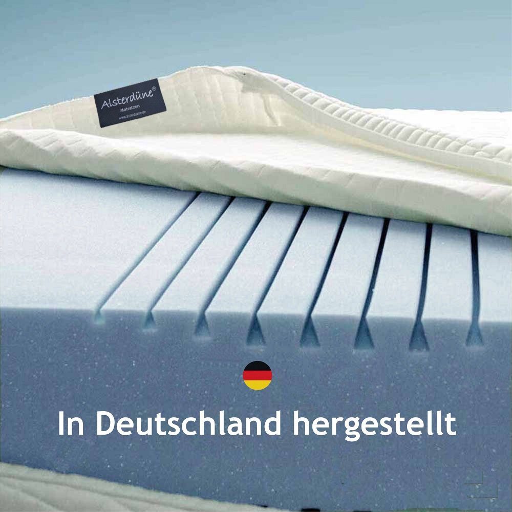 ALSTERDÜNE® DELUXE Germany, hoch 16cm, Alsterdüne, Made 16 in 7-Zonen, cm Höhe Jugendmatratze
