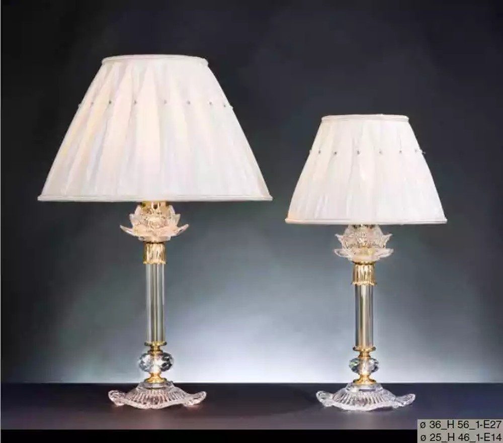 JVmoebel Nachttischlampe Klassische Kristalllampe im Antik Stil in Weiß, Made in Europa