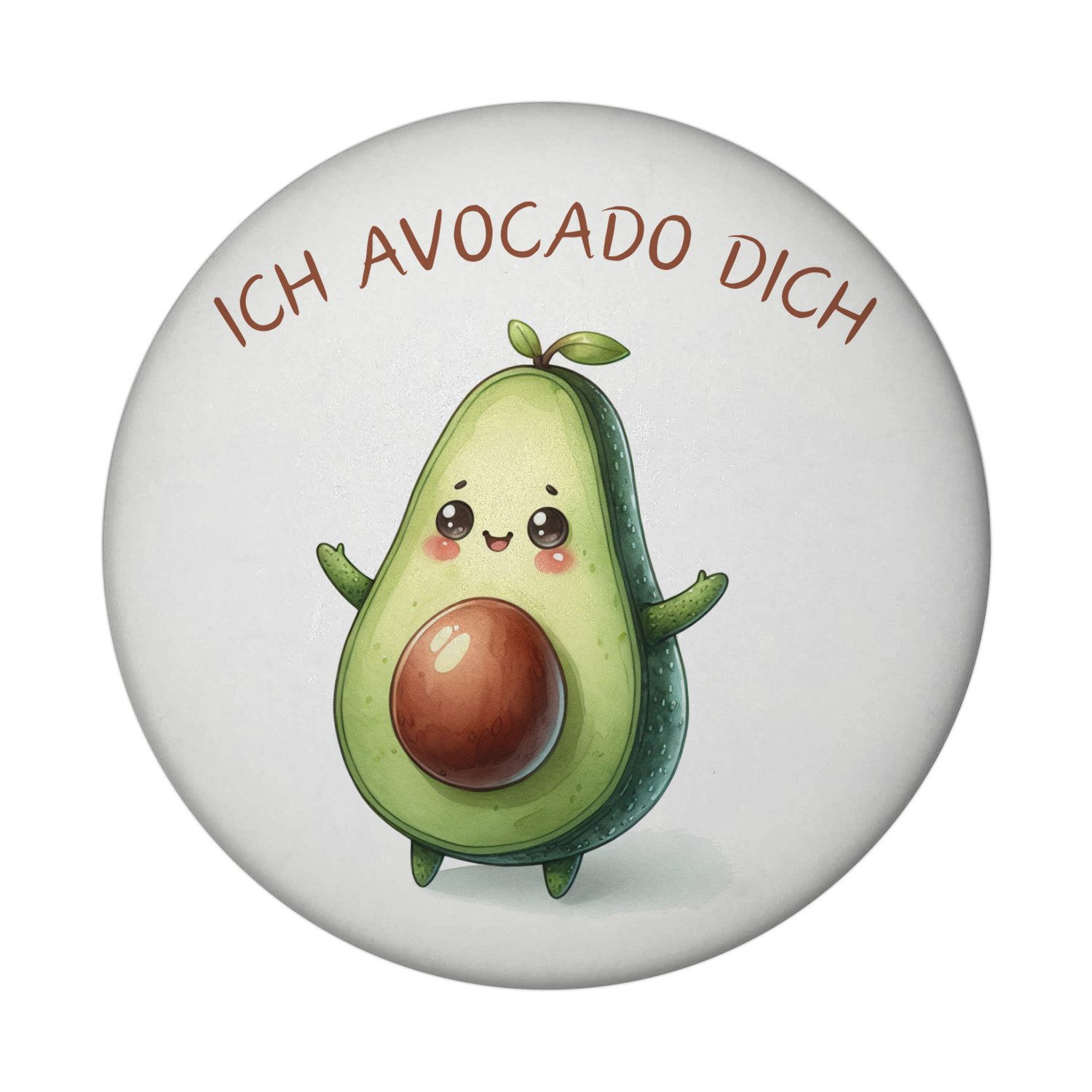 speecheese Avocado rund mit Spruch Ich Avocado dich