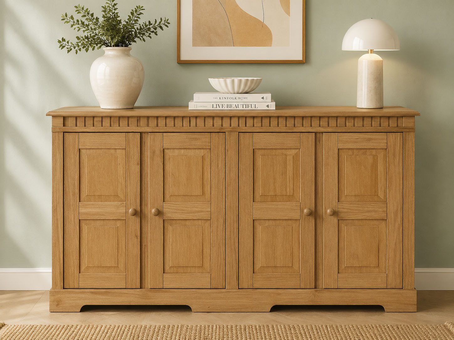OTTO home Sideboard Lisa, Kommode aus massivem Kiefernholz, Breite 158,5 cm