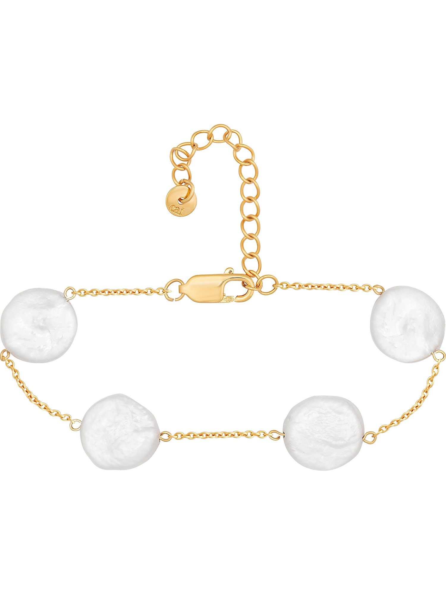 CAÏ Silberarmband Caï Damen-Armband 925er Silber Süßwasserperle, Modern