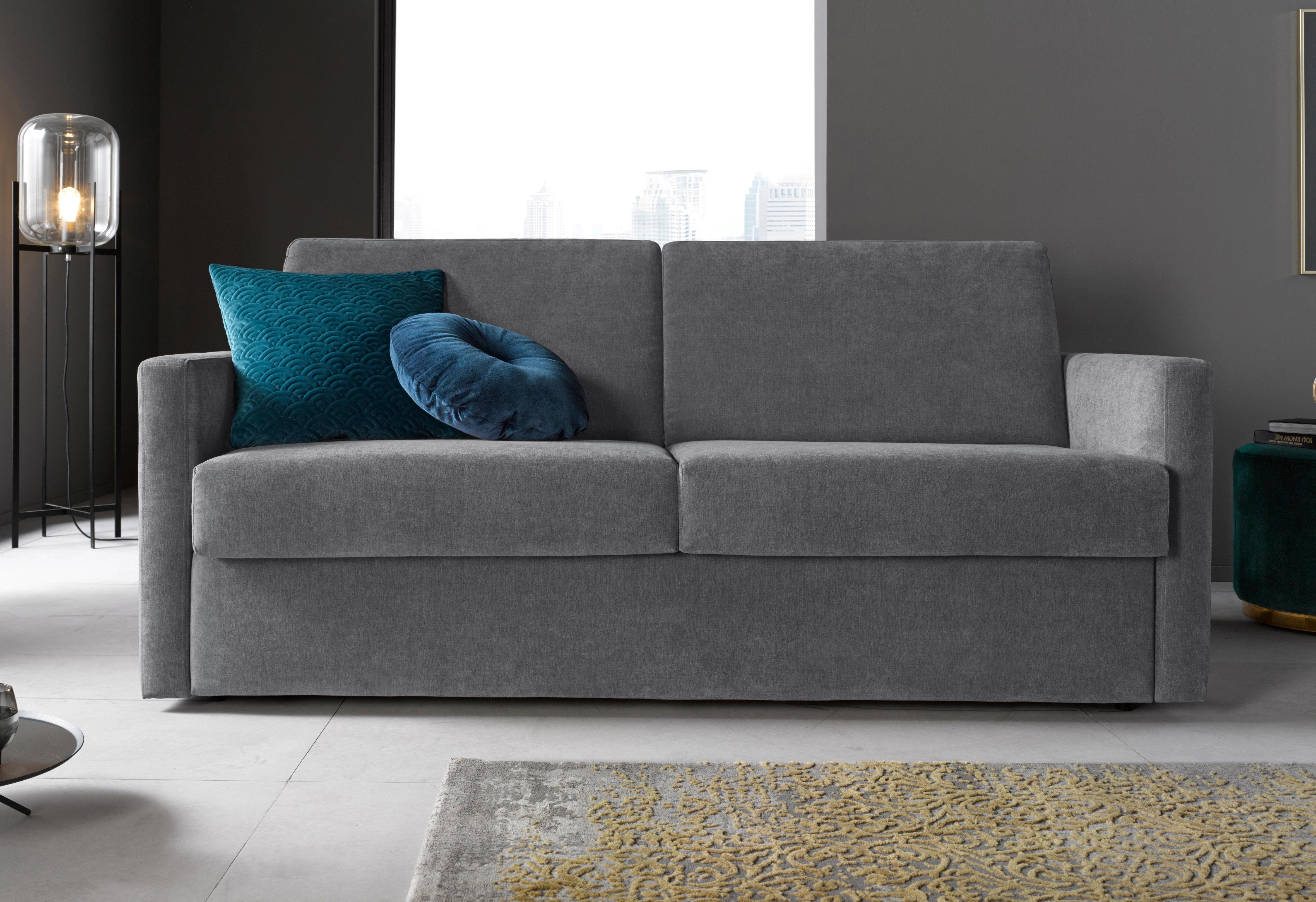 Places of Style Schlafsofa GOLDPOINT 182cm, Dauerschläfer, Liegefläche 140/200 cm, 3-Sitzer mit Dauerschläfer-Funktion, Bonell-Federkernmatratze