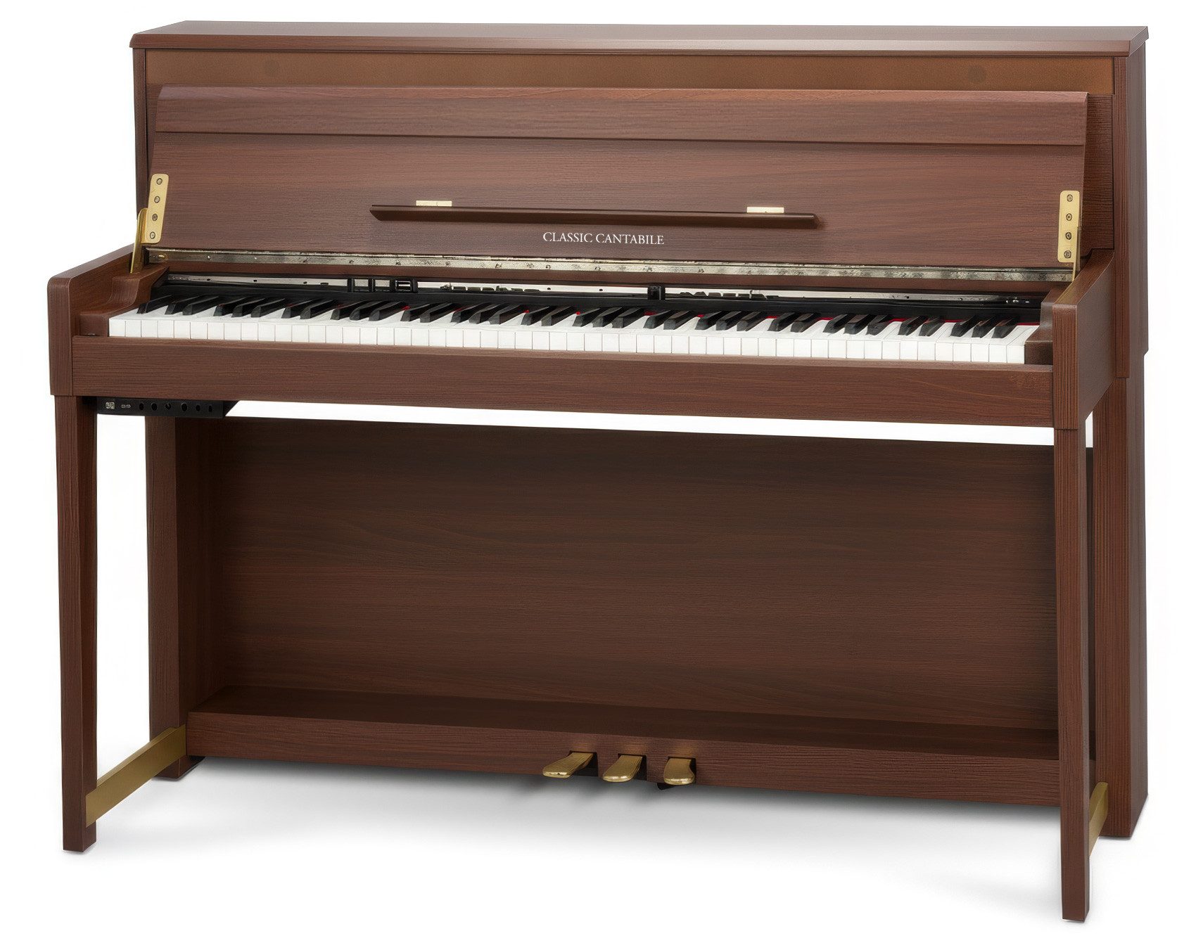 Classic Cantabile Digitalpiano UP-1 SM Upright E-Piano Okoume, Klavier mit 40 Sounds und 256-fache Polyphonie