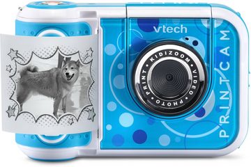 Vtech® KidiZoom Print Cam, blau Kinderkamera (5 MP, mit eingebautem Thermodrucker)