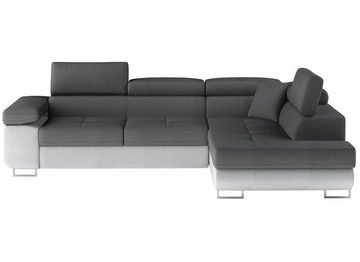 JVmoebel Ecksofa Wohnlandschaft L-Form Ecksofa Textil Design Polster Garnitur Sofort, 1 Teile, Made in Europa