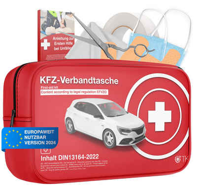 autogadget® KFZ-Verbandtasche Auto Verbandskasten - Neue Norm 2024 - DIN 13164