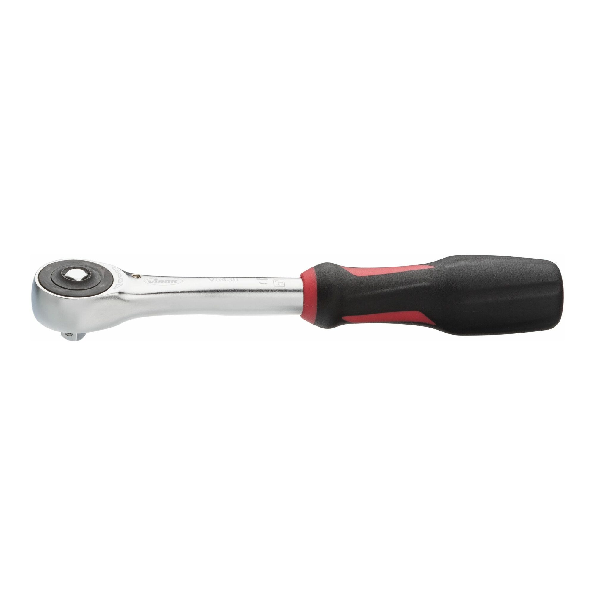 VIGOR Umschaltknarre VIGOR 360° Drehgriff Umschaltknarre 6,3 mm =1/4" V5436 Vierkant massiv