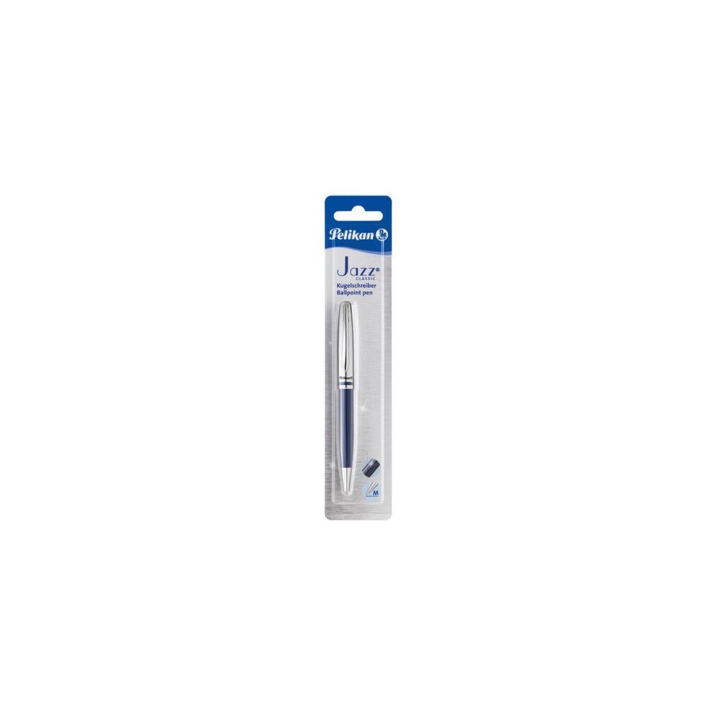 Pelikan Kugelschreiber Drehkugelschreiber Jazz Classic Metall dunkelblau Blister