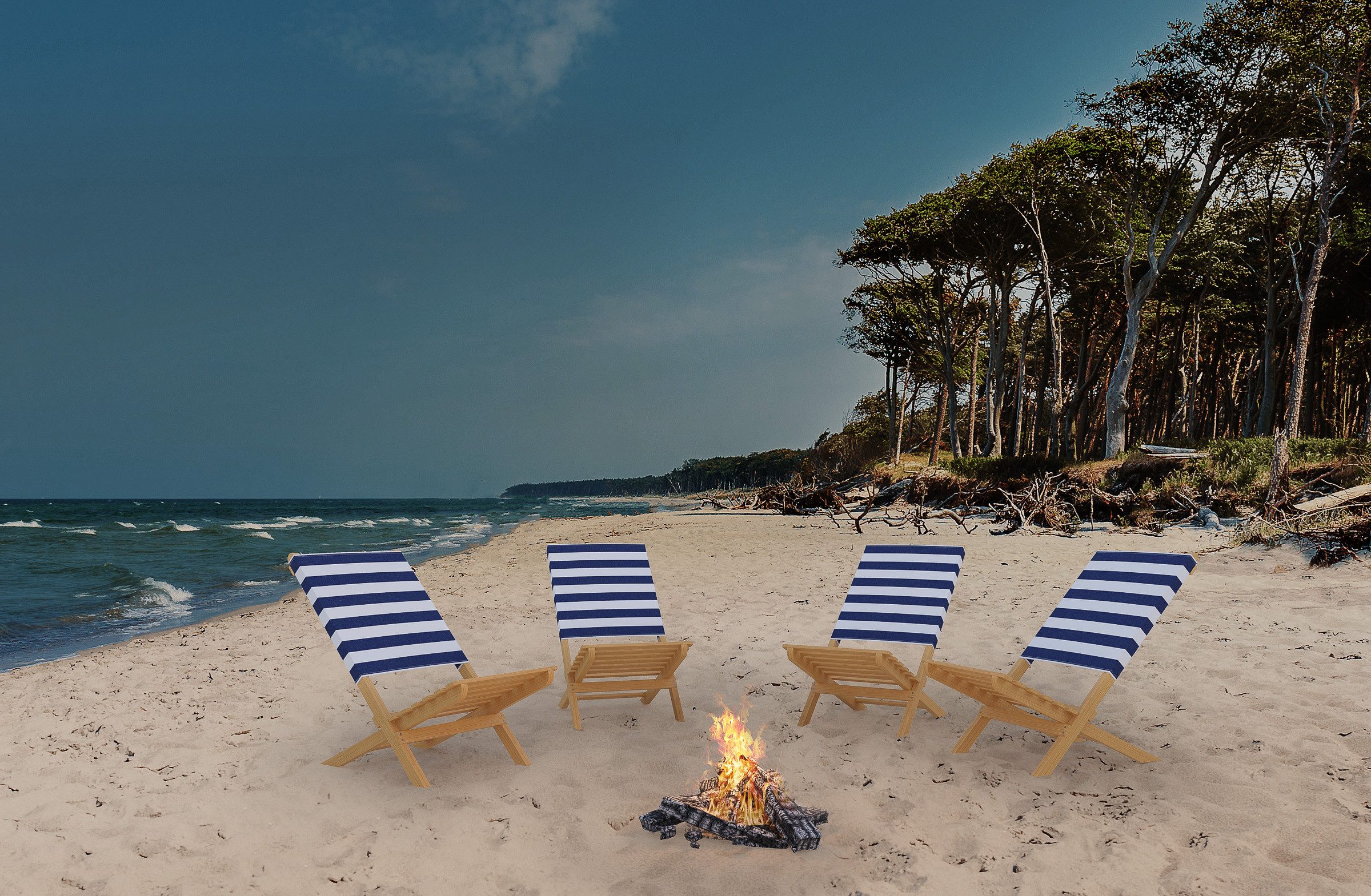 ERST-HOLZ Gartenliege Klappstuhl Gartenstuhl Strandklappstuhl Lehne günstig online kaufen