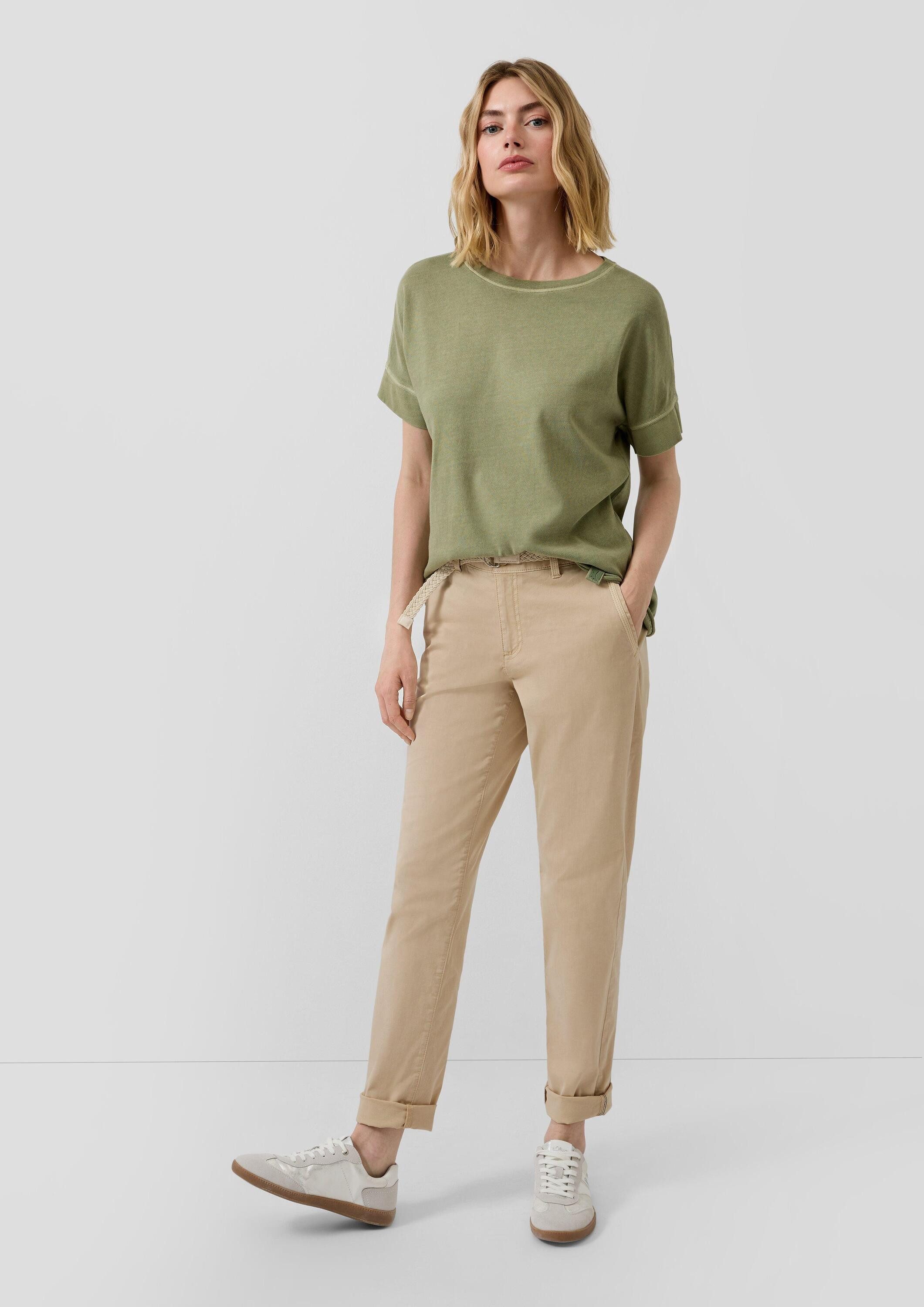 s.Oliver Chinos Hose Gewaschene Chino mit Gürtel – Bild 5 von 5