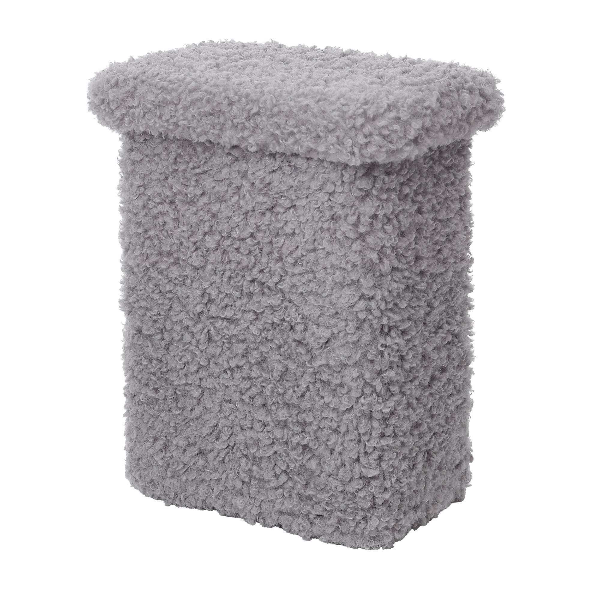 blomus Hocker -TEDDY- T-Hocker, Sitzhocker, Deko-Hocker: Modernes Design (1 St), weicher T-Hocker, Vielseitig nutzbar, Gepolstert, bodenschonend