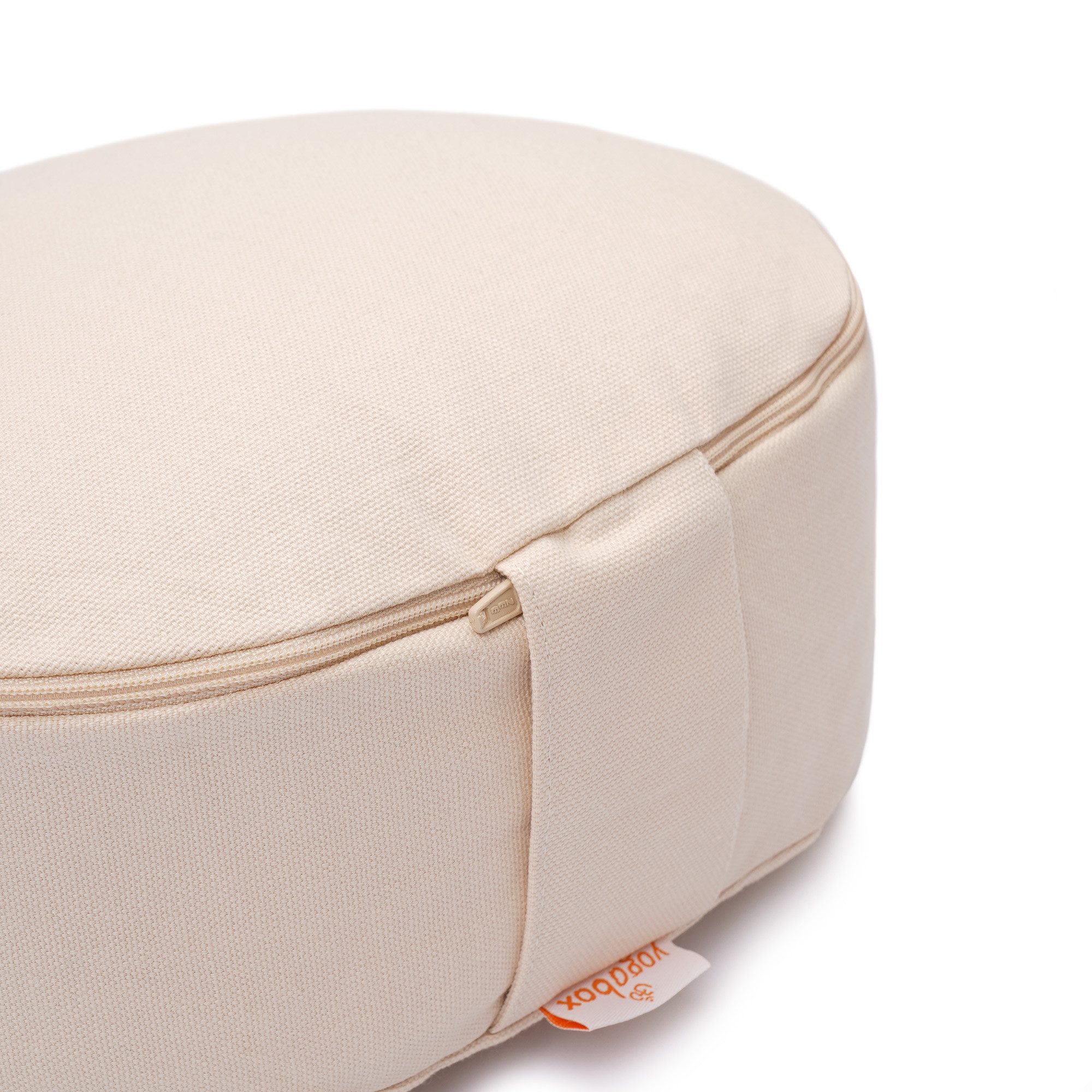 yogabox Yogakissen Yogilino® Reise Meditationskissen mini oval BASIC, robust, anpassbare Füllmenge