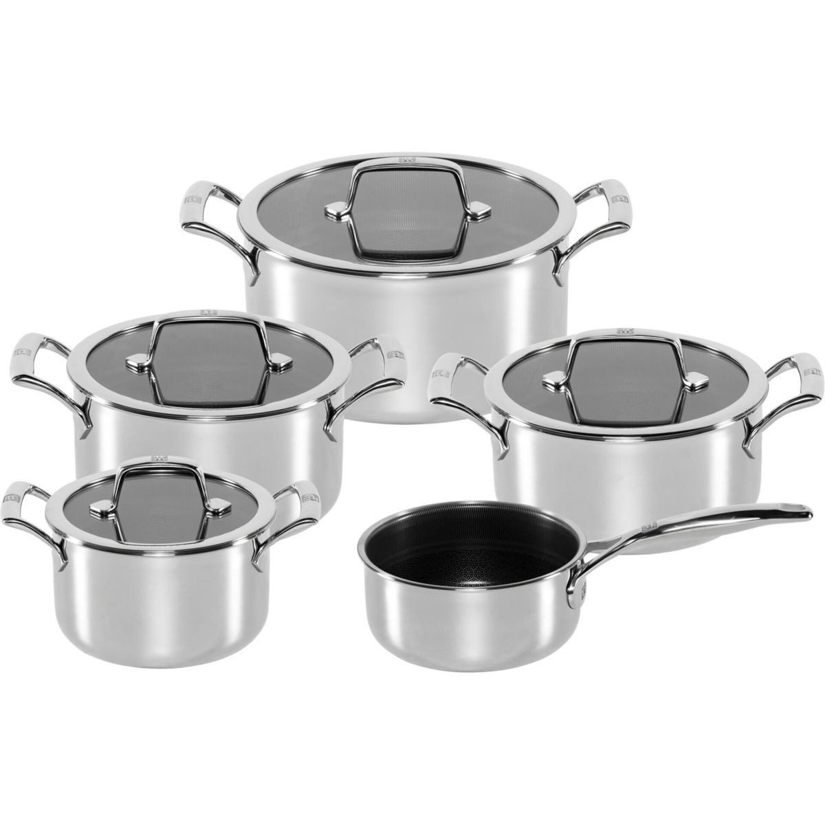 Zwilling Kochtopf Peak Kochtopfset 5-tlg, 18/10 Edelstahl