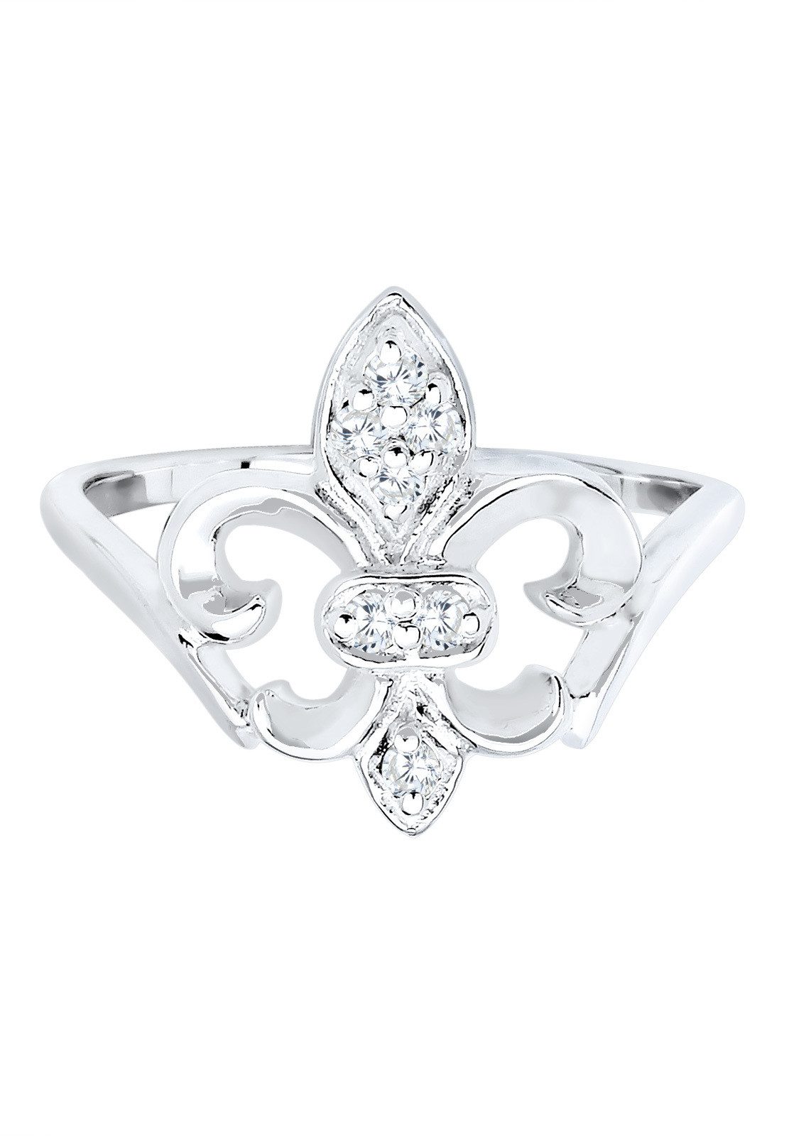 Elli Fingerring Lilie Zirkonia 925 Silber, günstig online kaufen